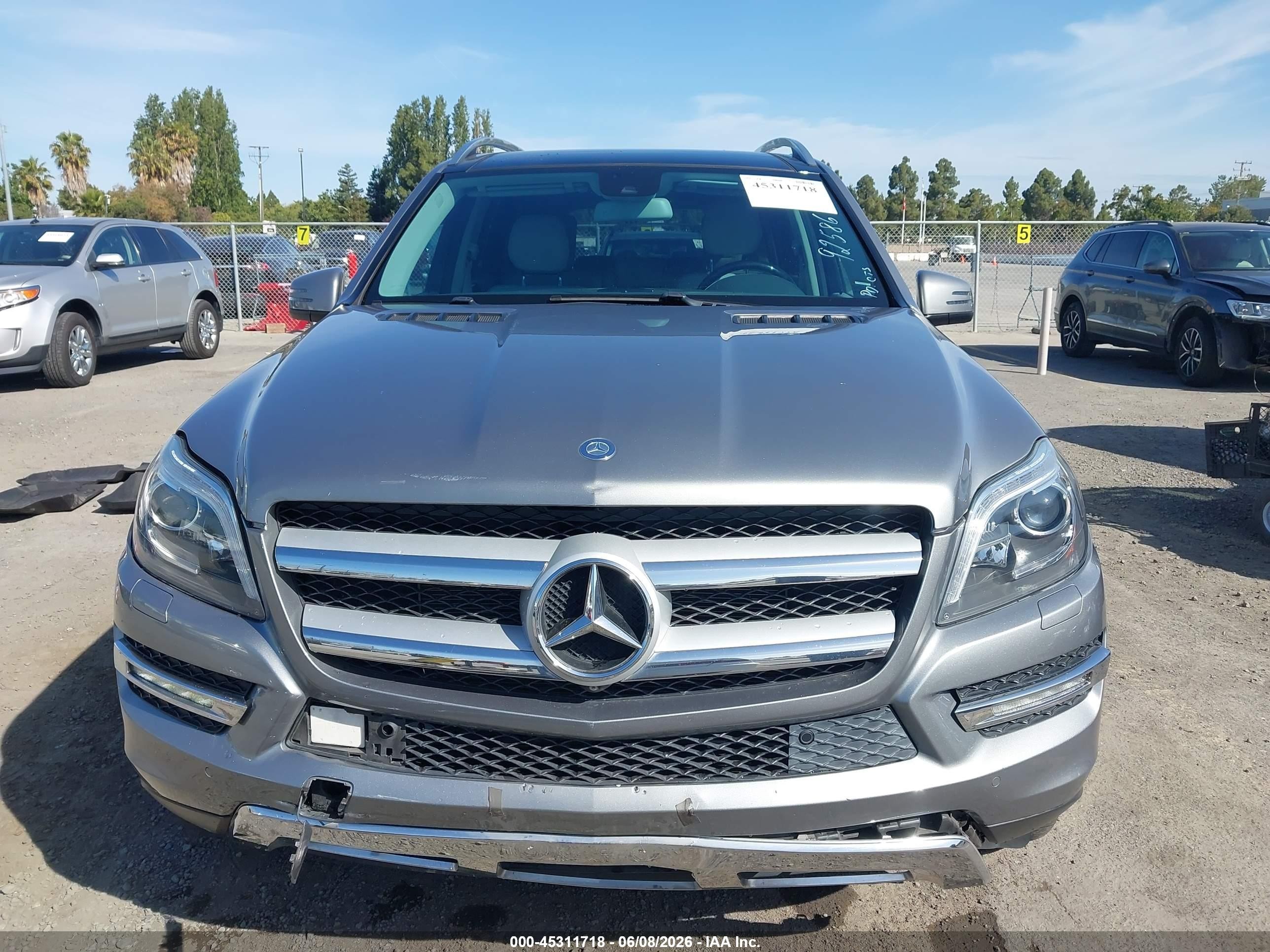 2015 Mercedes-benz Gl 450 4matic Silver vin: 4JGDF6EE3FA584030