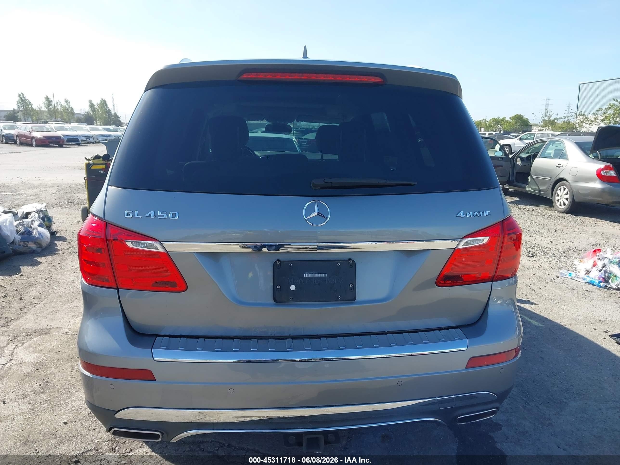 2015 Mercedes-benz Gl 450 4matic Silver vin: 4JGDF6EE3FA584030