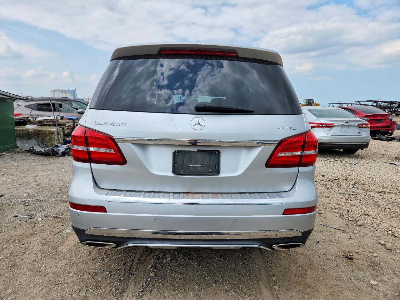 2017 Mercedes-benz Gls 450 4matic Silver vin: 4JGDF6EE3HA845899
