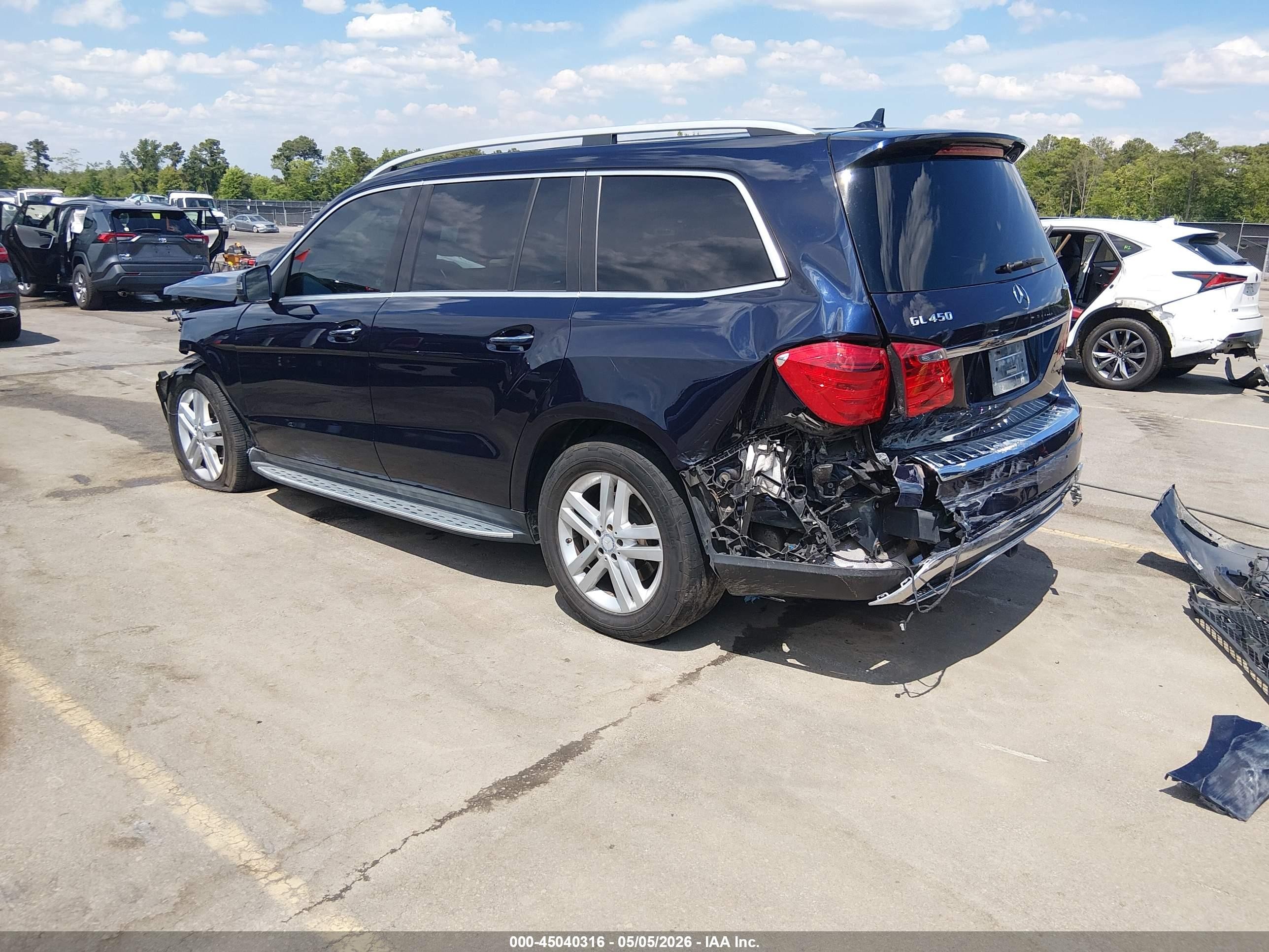 2015 Mercedes-benz Gl 450 4matic Blue vin: 4JGDF6EE4FA481540