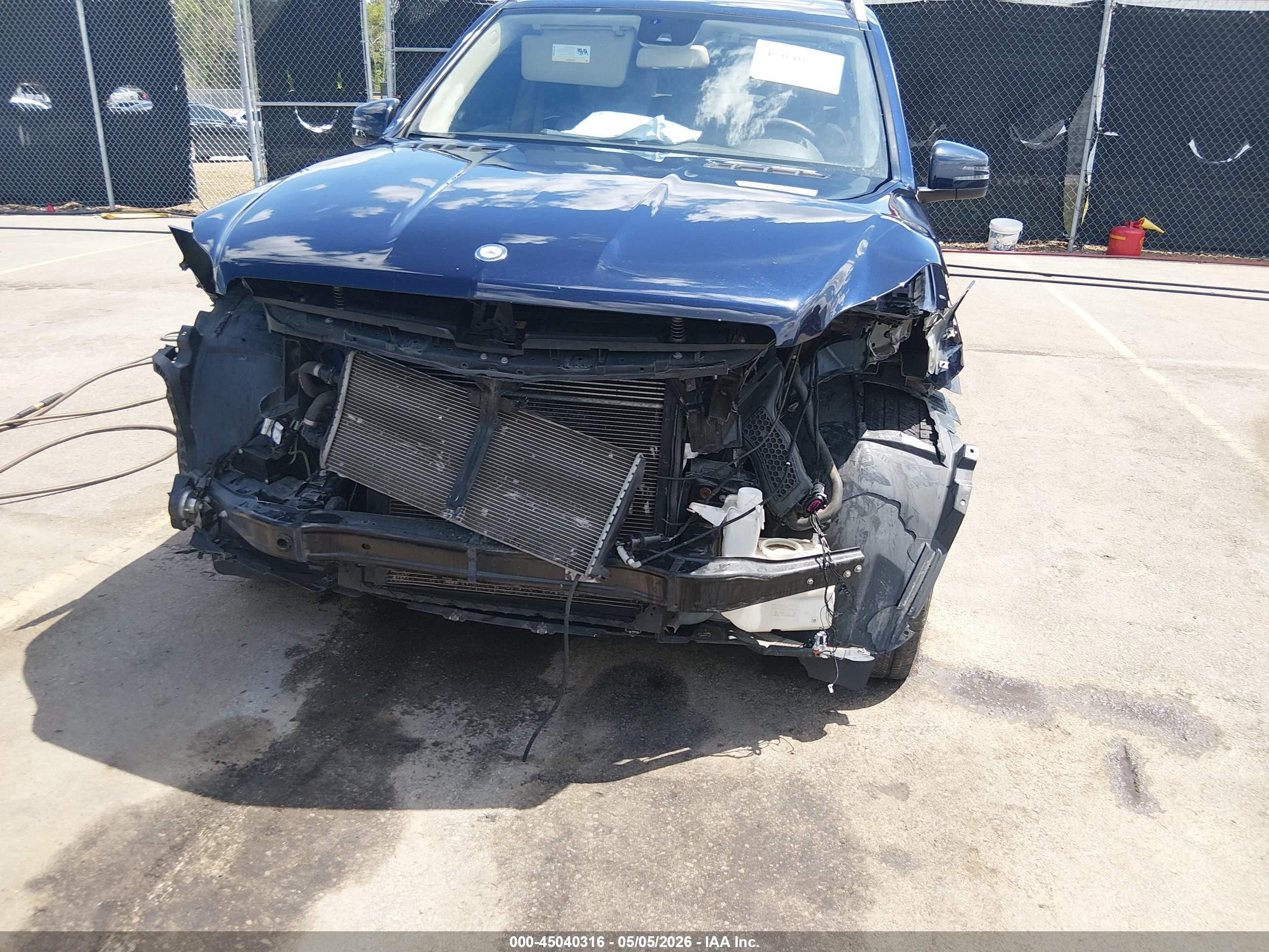2015 Mercedes-benz Gl 450 4matic Blue vin: 4JGDF6EE4FA481540