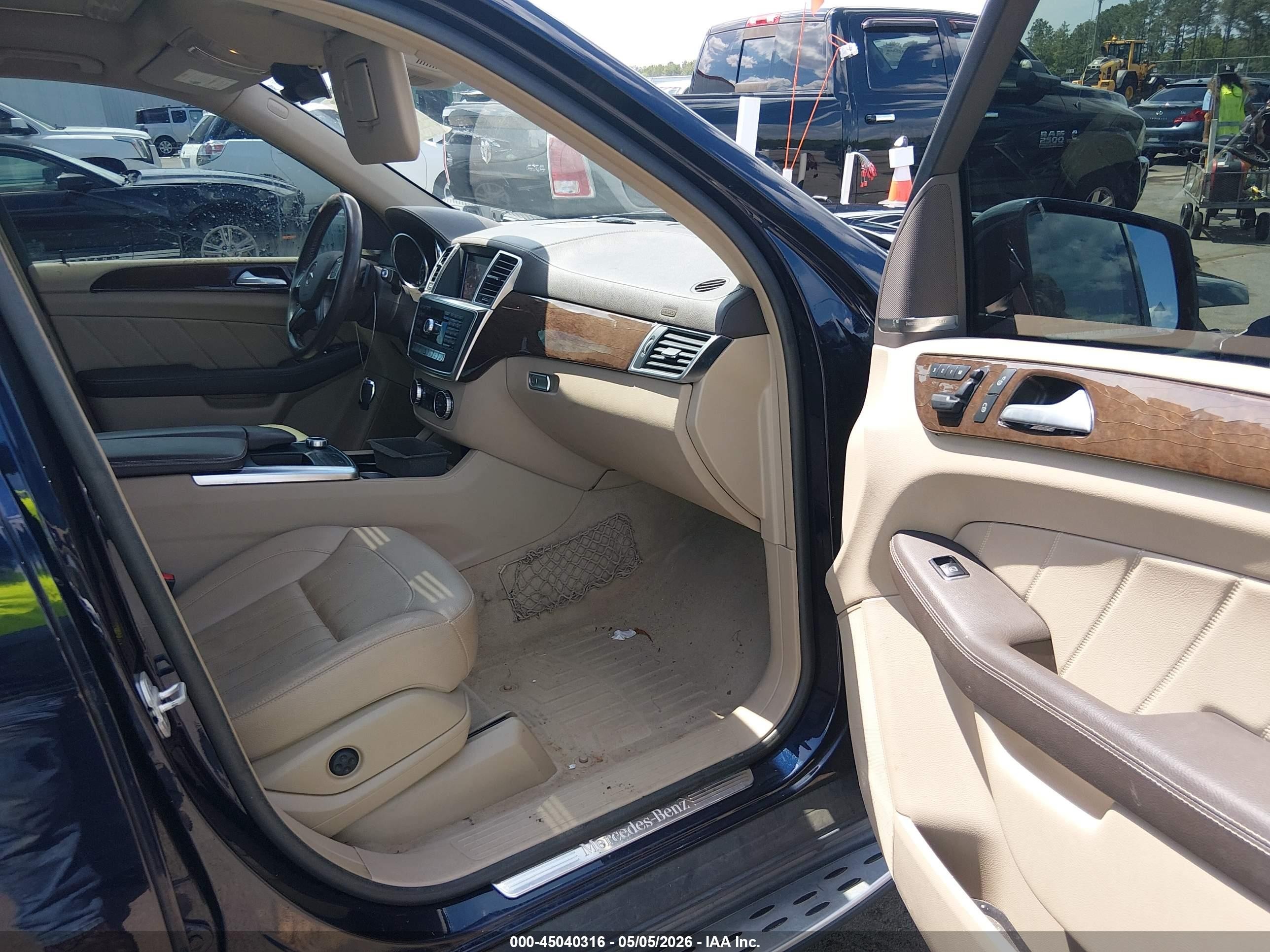 2015 Mercedes-benz Gl 450 4matic Blue vin: 4JGDF6EE4FA481540
