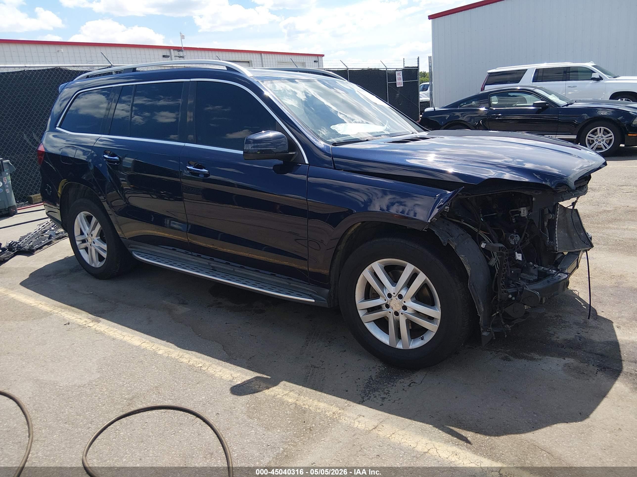 2015 Mercedes-benz Gl 450 4matic Blue vin: 4JGDF6EE4FA481540
