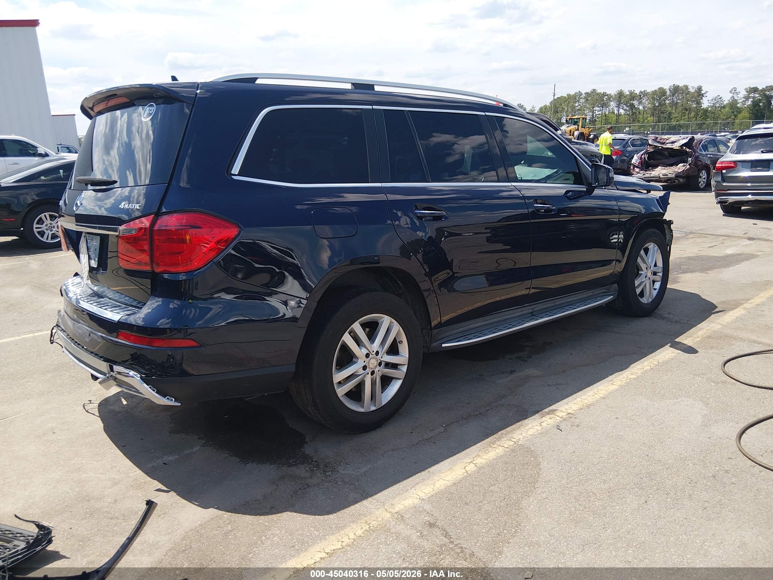 2015 Mercedes-benz Gl 450 4matic Blue vin: 4JGDF6EE4FA481540