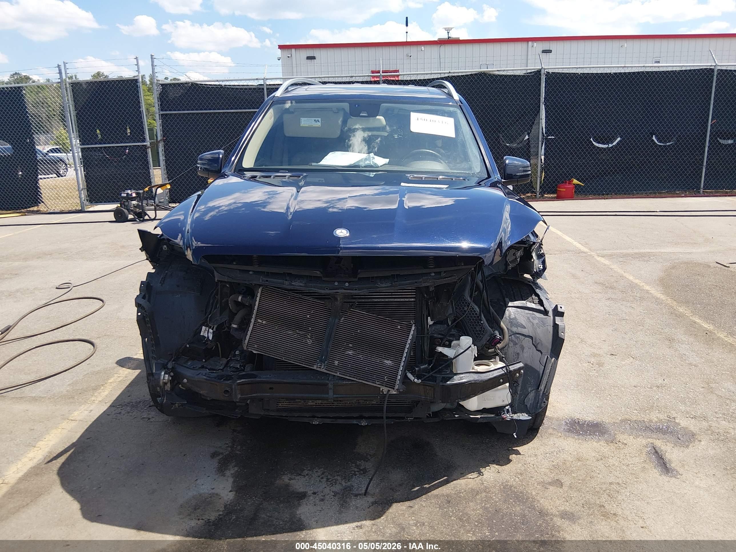 2015 Mercedes-benz Gl 450 4matic Blue vin: 4JGDF6EE4FA481540