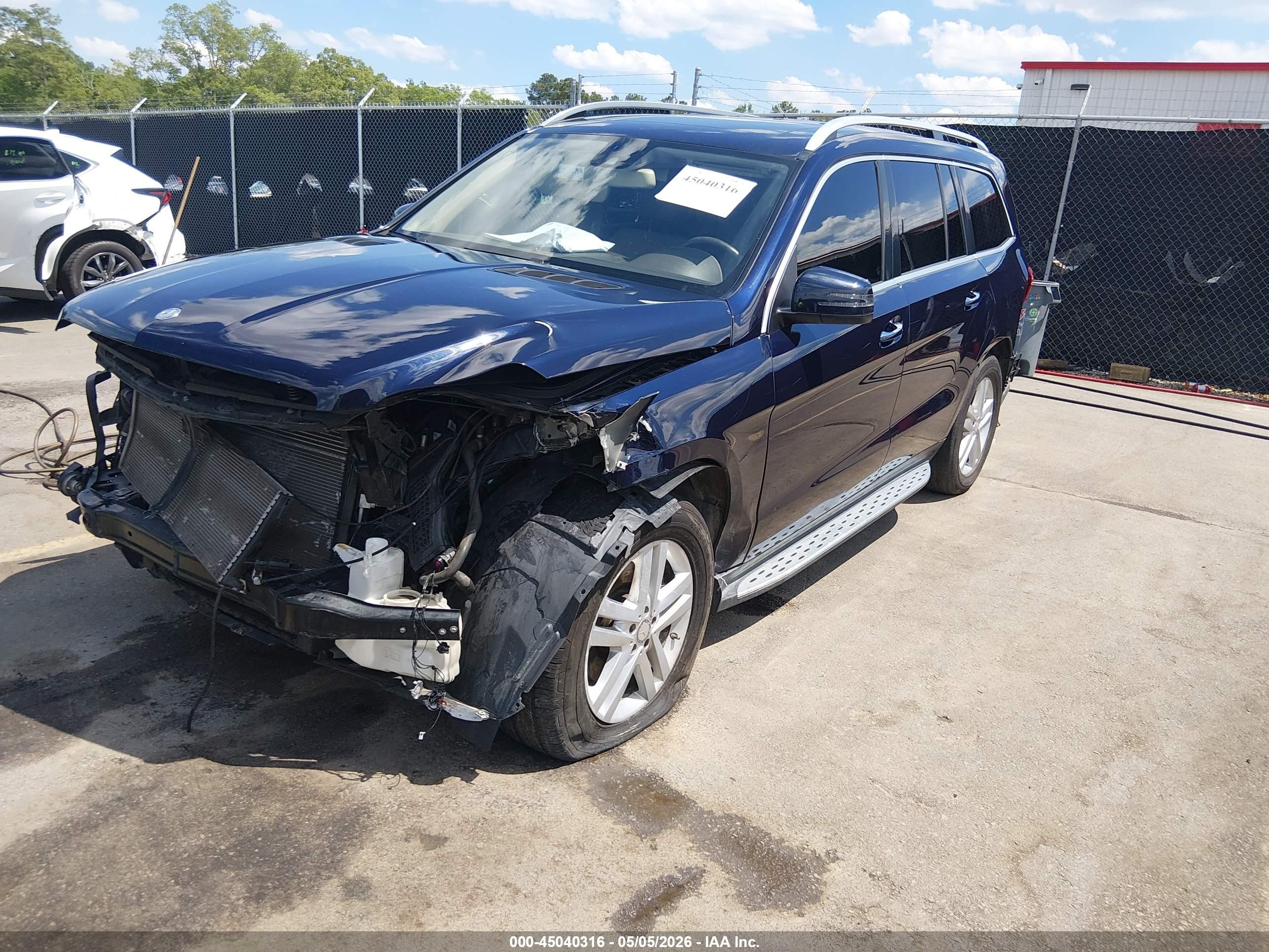 2015 Mercedes-benz Gl 450 4matic Blue vin: 4JGDF6EE4FA481540