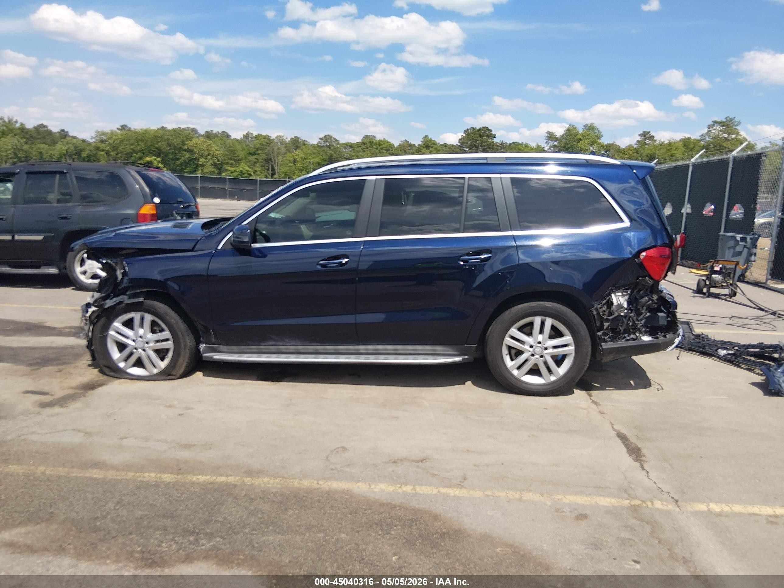 2015 Mercedes-benz Gl 450 4matic Blue vin: 4JGDF6EE4FA481540