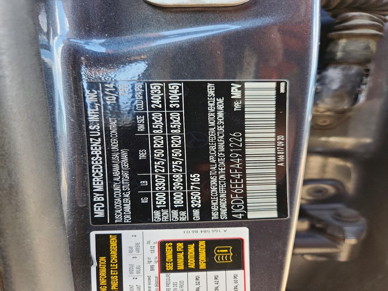 2015 Mercedes-benz Gl 450 4matic Gray vin: 4JGDF6EE4FA491226