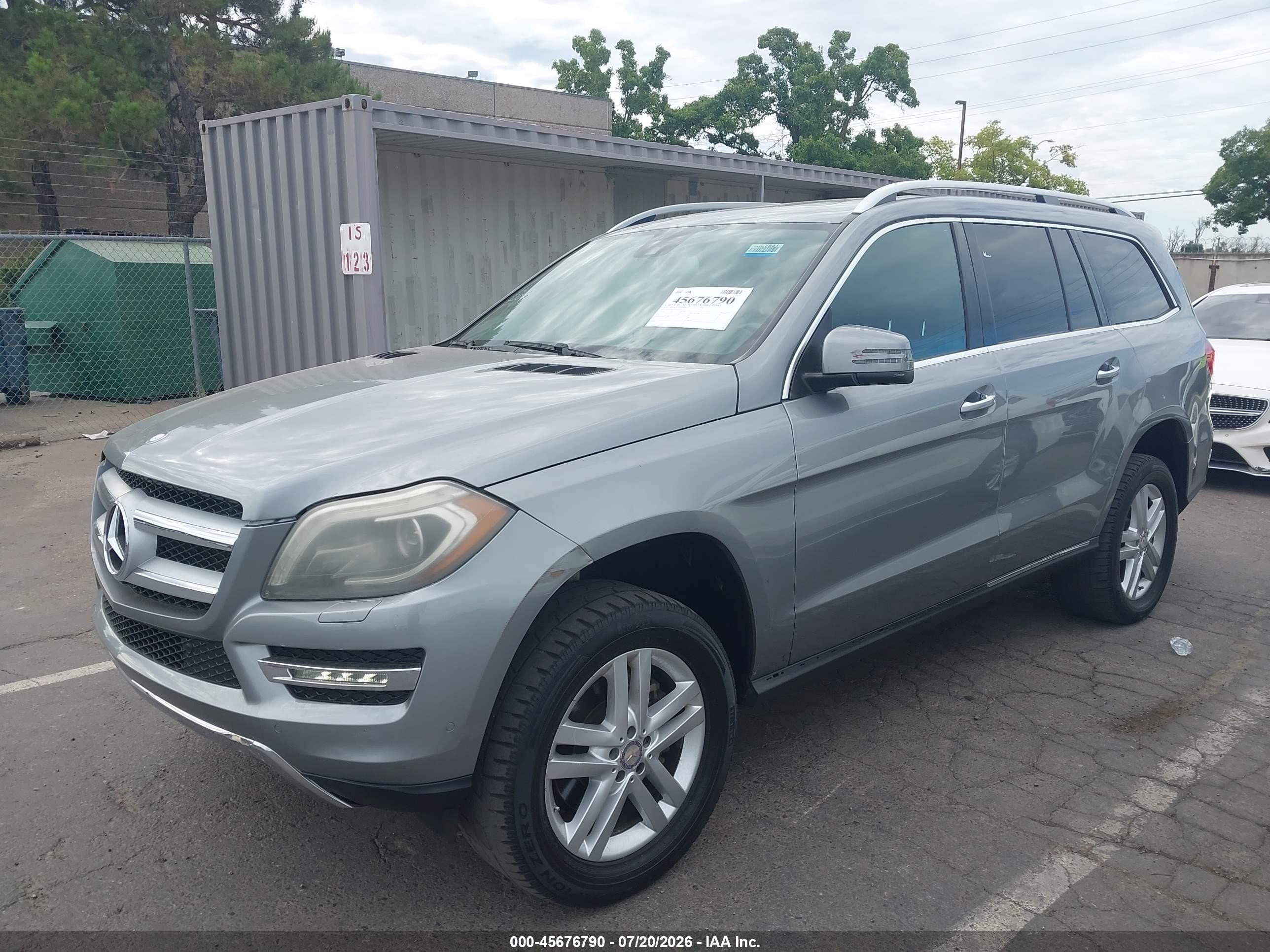 2015 Mercedes-benz Gl 450 4matic Gray vin: 4JGDF6EE4FA510163