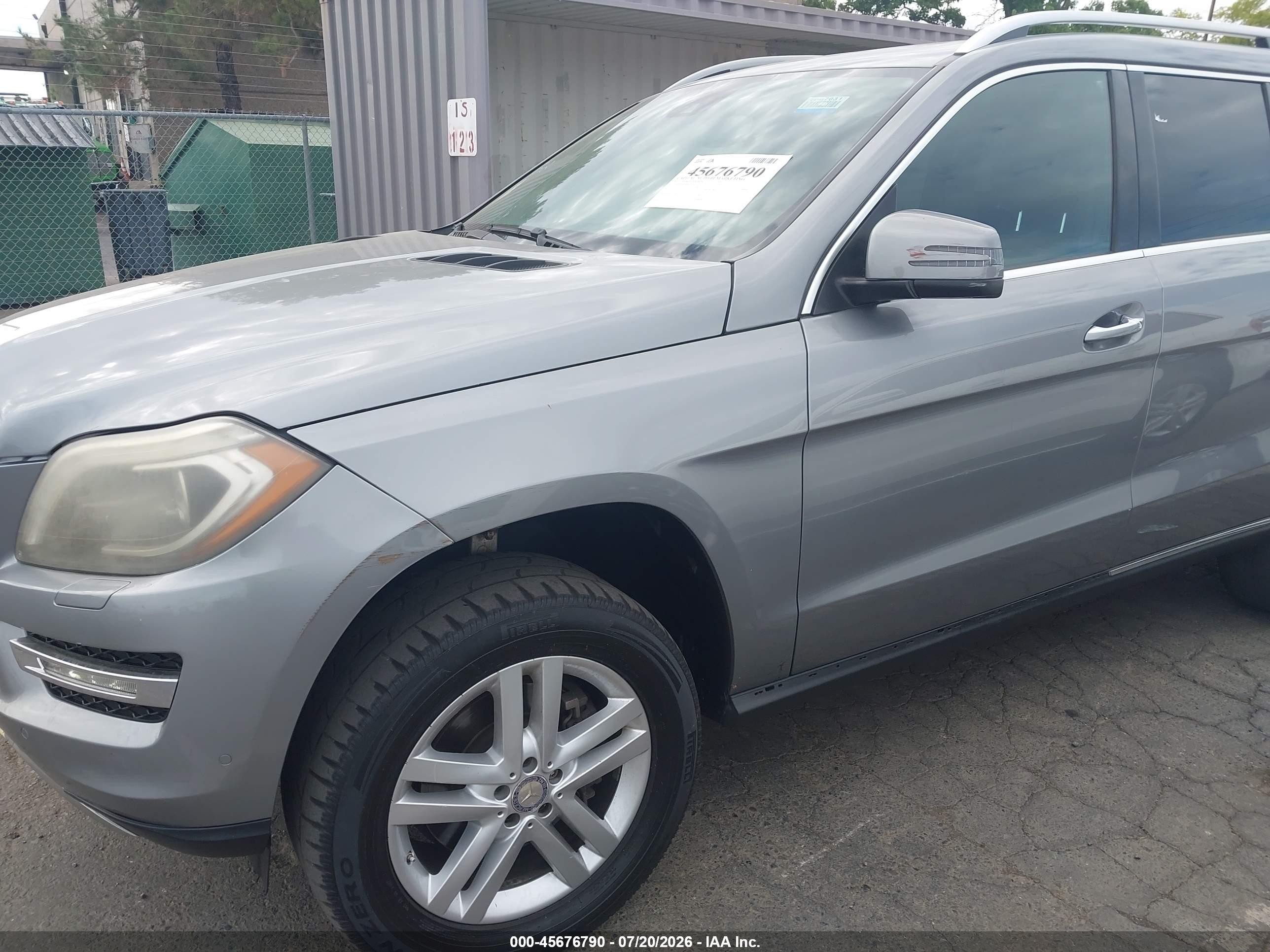 2015 Mercedes-benz Gl 450 4matic Gray vin: 4JGDF6EE4FA510163