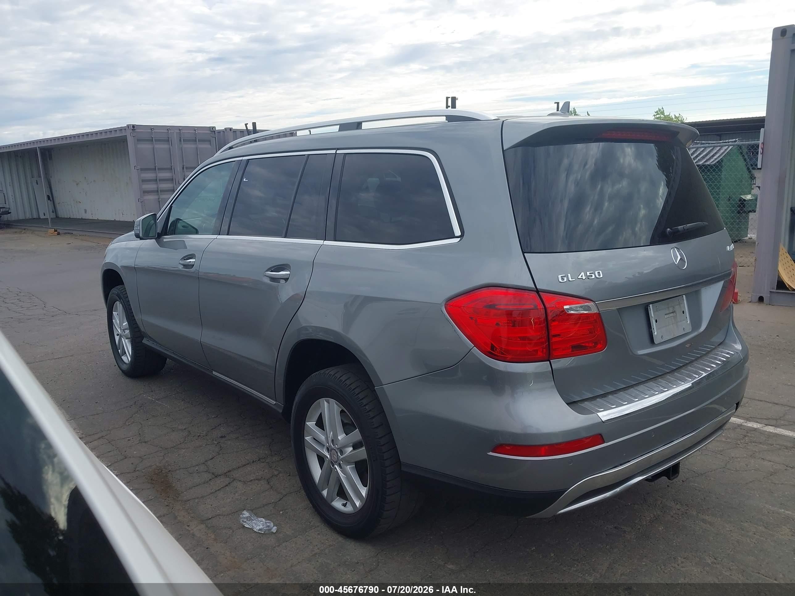 2015 Mercedes-benz Gl 450 4matic Gray vin: 4JGDF6EE4FA510163