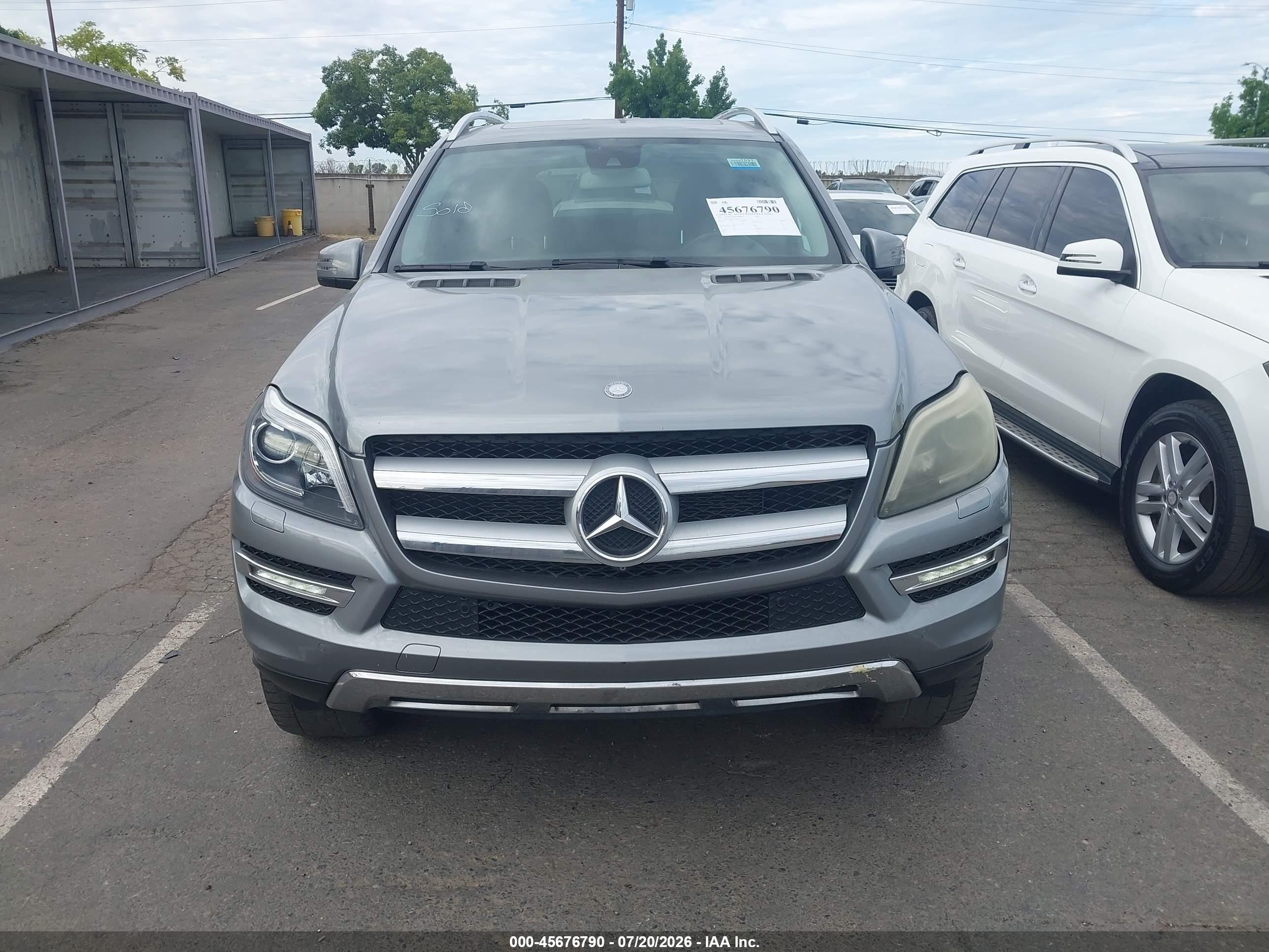 2015 Mercedes-benz Gl 450 4matic Gray vin: 4JGDF6EE4FA510163