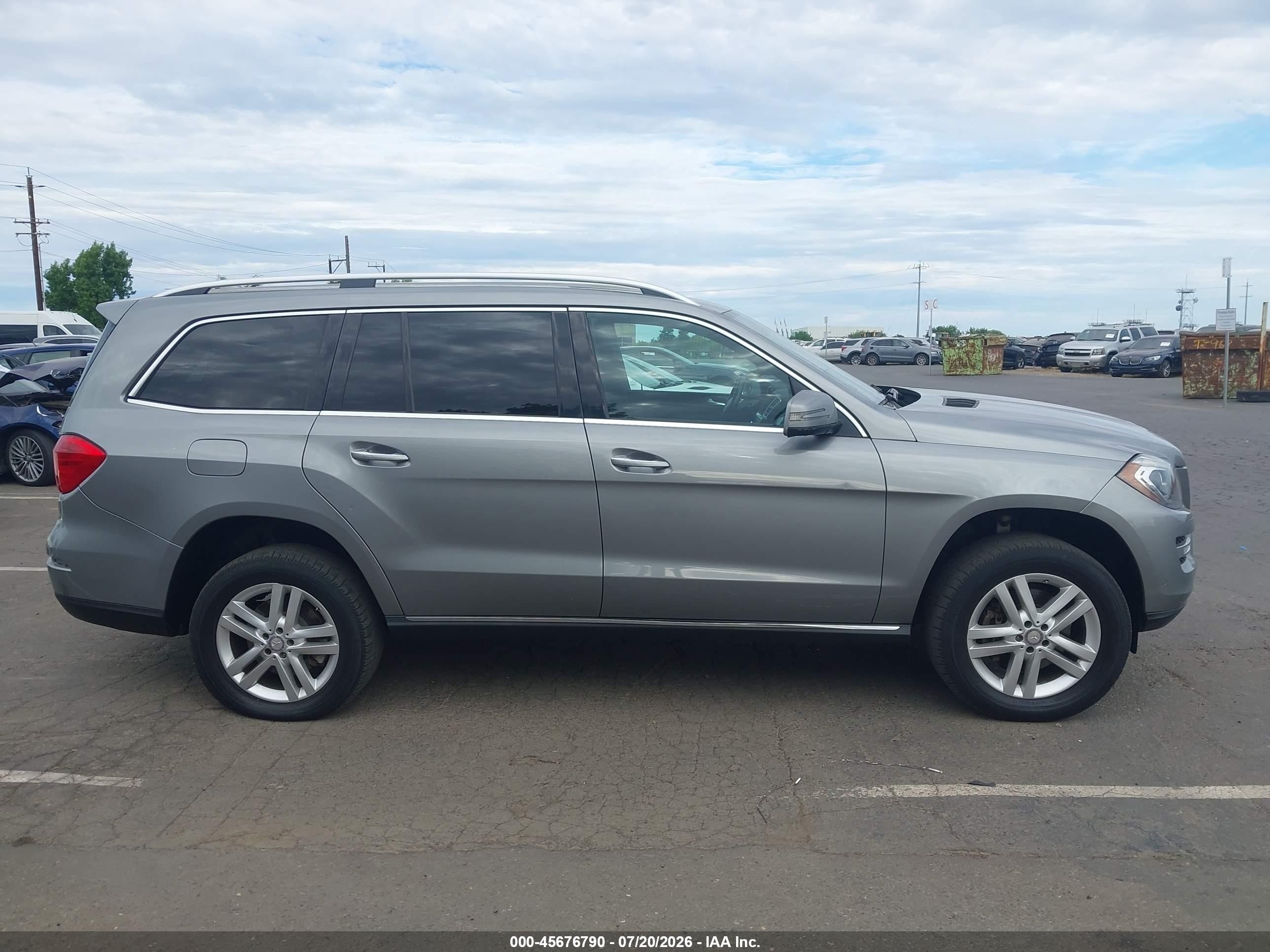 2015 Mercedes-benz Gl 450 4matic Gray vin: 4JGDF6EE4FA510163