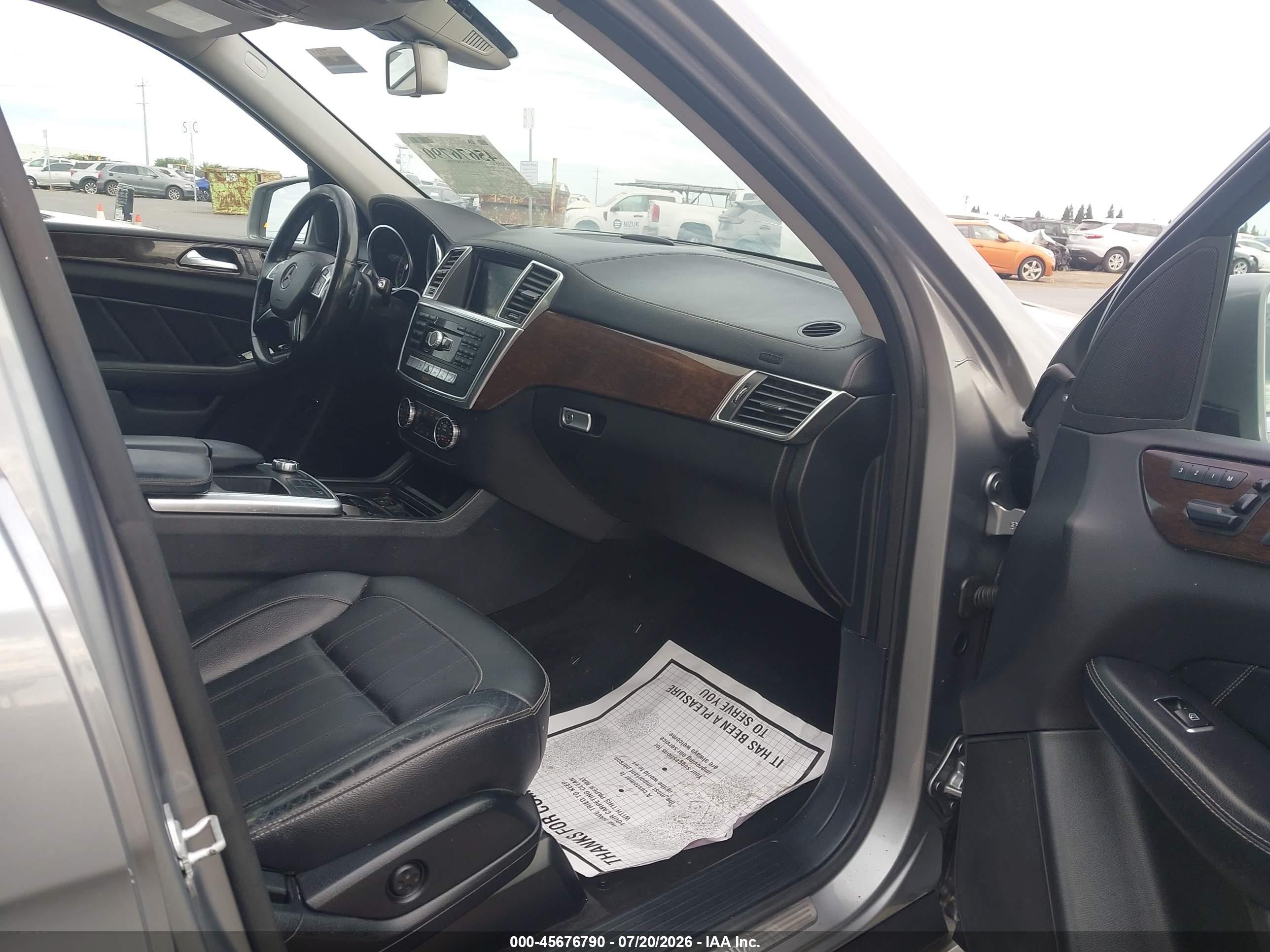 2015 Mercedes-benz Gl 450 4matic Gray vin: 4JGDF6EE4FA510163