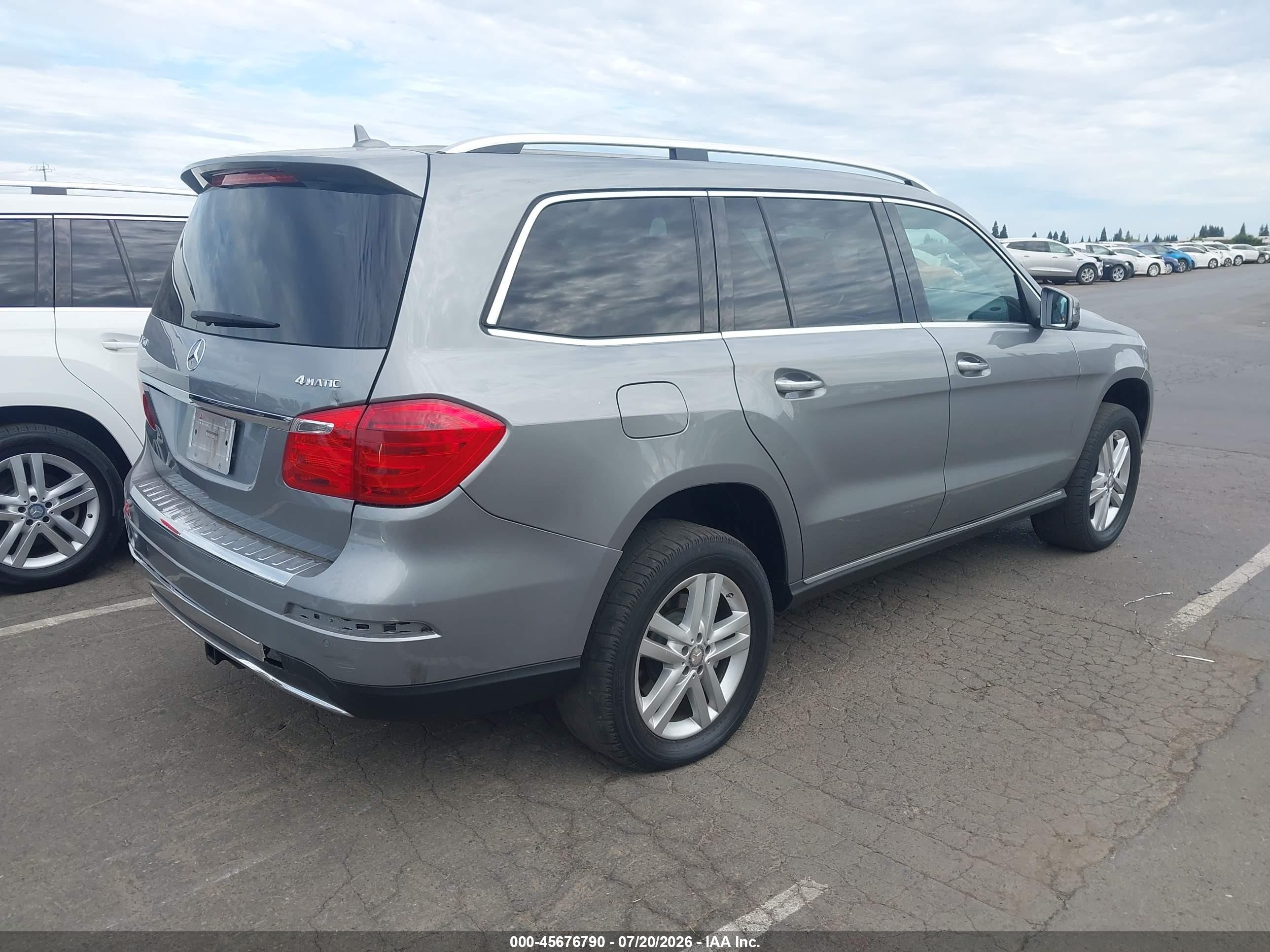 2015 Mercedes-benz Gl 450 4matic Gray vin: 4JGDF6EE4FA510163