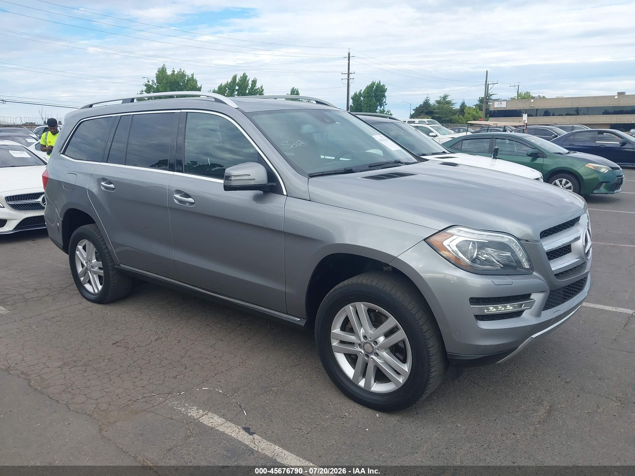 2015 Mercedes-benz Gl 450 4matic Gray vin: 4JGDF6EE4FA510163