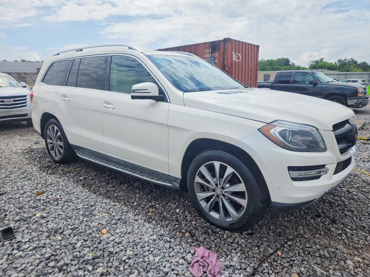 2015 Mercedes-benz Gl 450 4matic White vin: 4JGDF6EE4FA532809