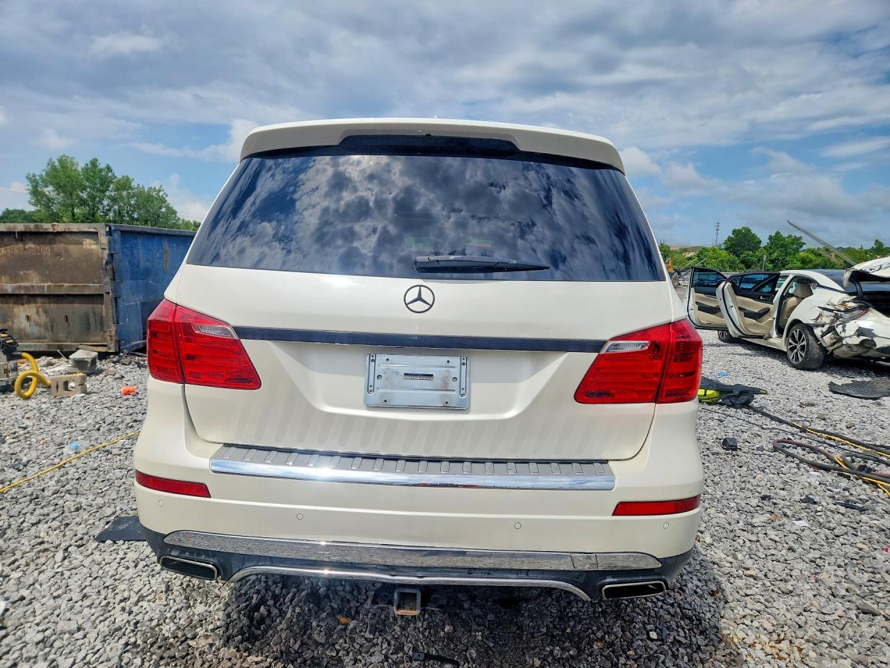 2015 Mercedes-benz Gl 450 4matic White vin: 4JGDF6EE4FA532809