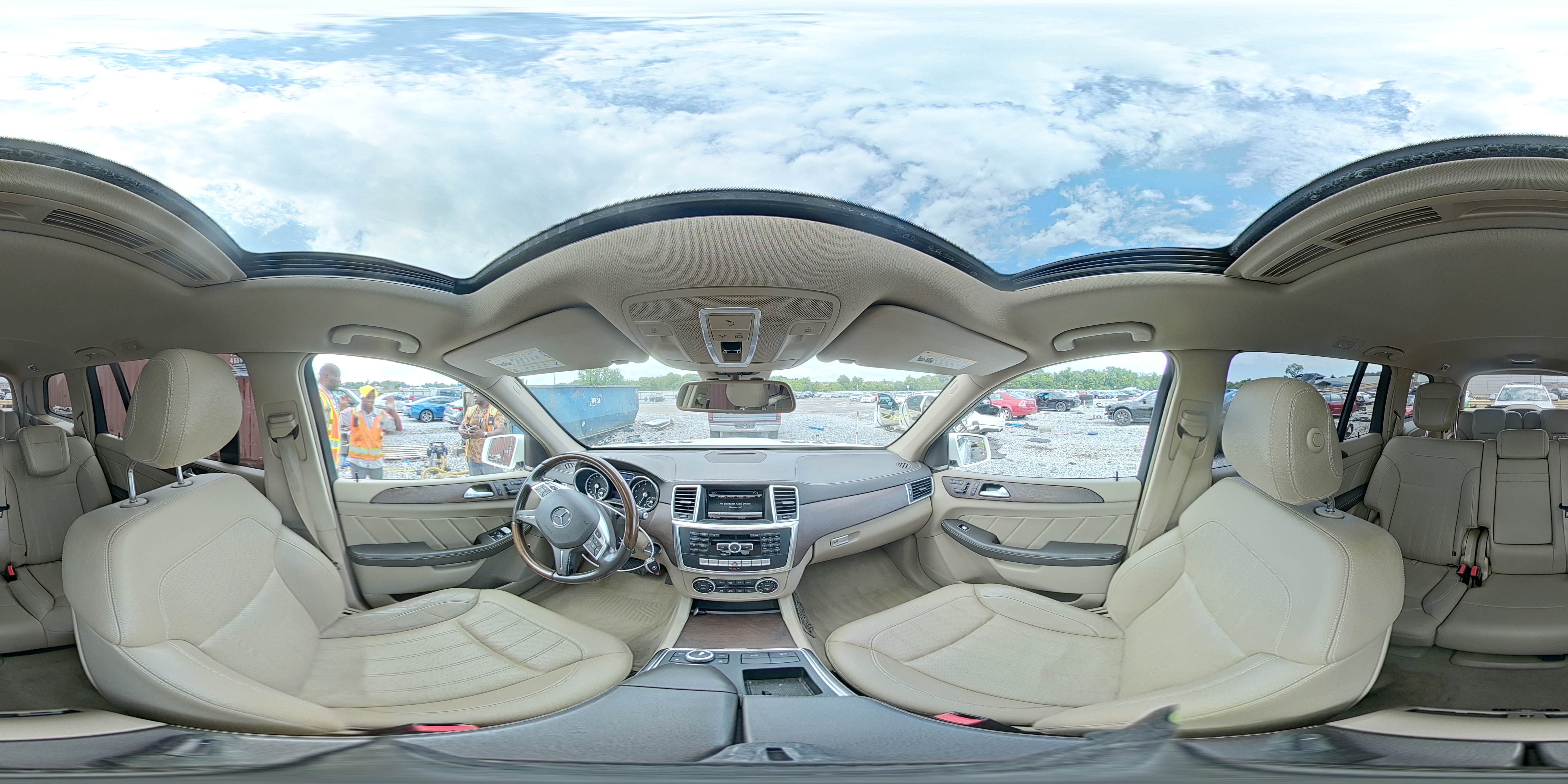 2015 Mercedes-benz Gl 450 4matic White vin: 4JGDF6EE4FA532809
