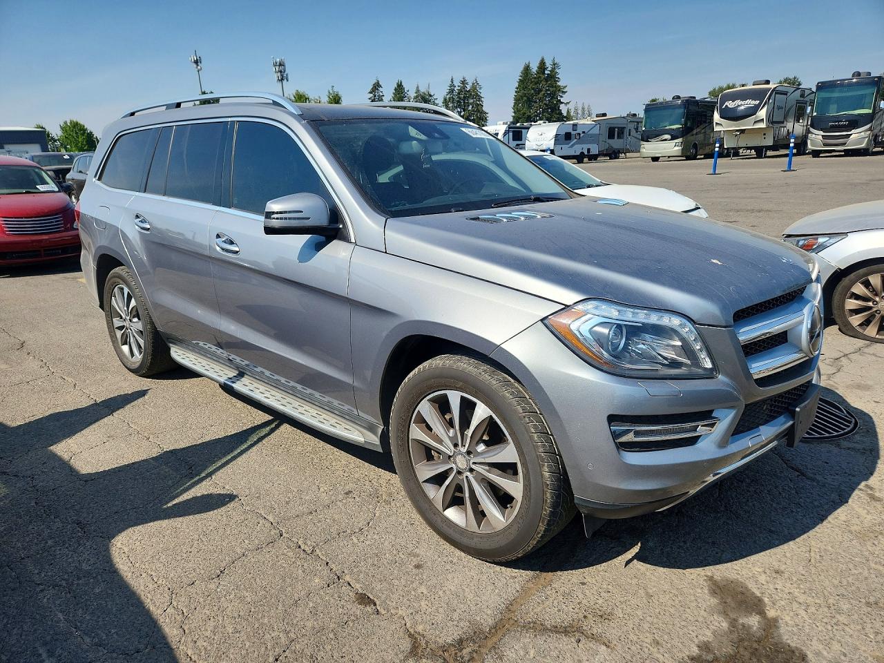 2015 Mercedes-benz Gl 450 4matic Gray vin: 4JGDF6EE4FA554941