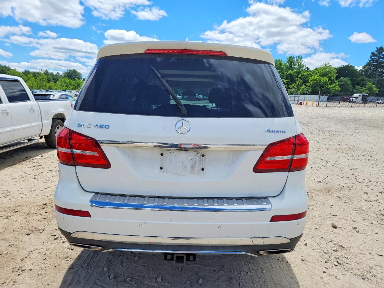 2017 Mercedes-benz Gls 450 4matic White vin: 4JGDF6EE4HA855146