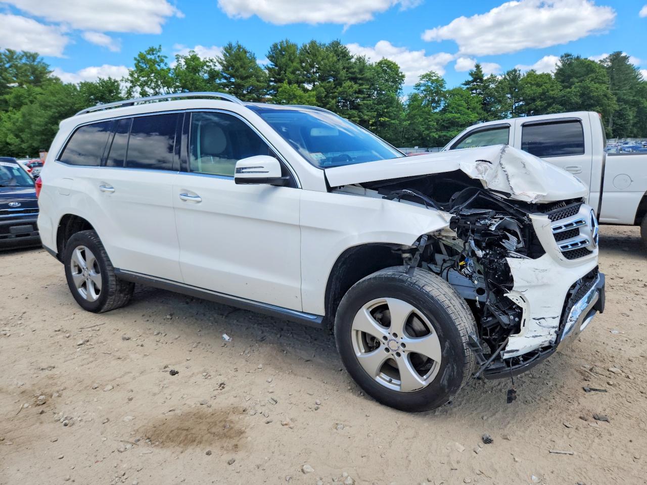 2017 Mercedes-benz Gls 450 4matic White vin: 4JGDF6EE4HA855146