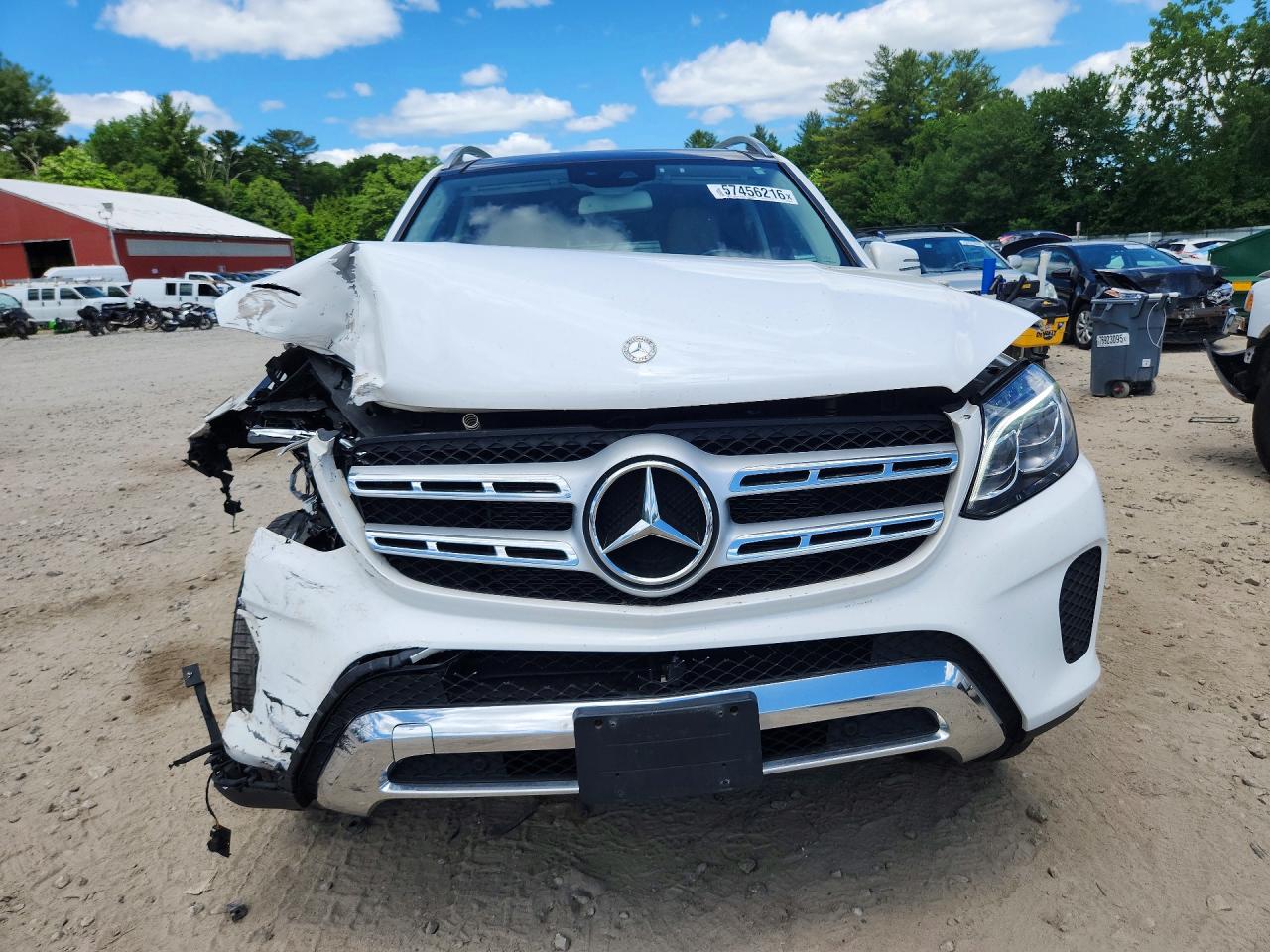 2017 Mercedes-benz Gls 450 4matic White vin: 4JGDF6EE4HA855146