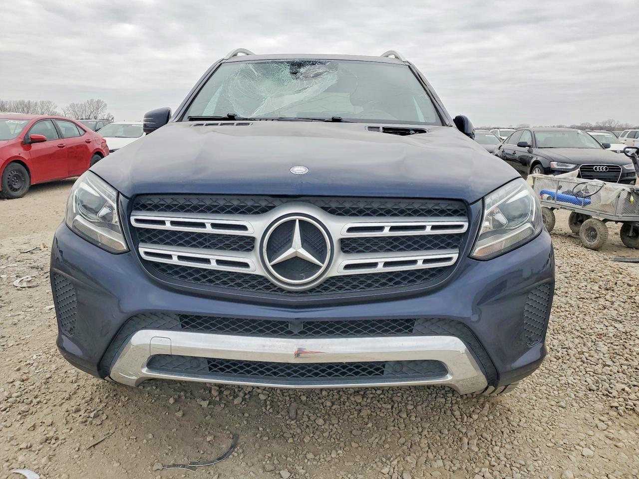 2017 Mercedes-benz Gls 450 4matic Blue vin: 4JGDF6EE4HA862582