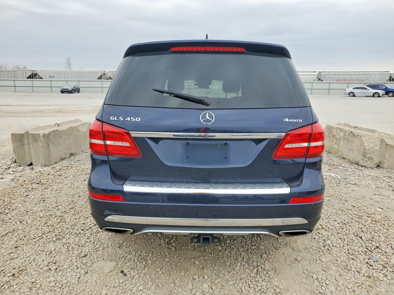 2017 Mercedes-benz Gls 450 4matic Blue vin: 4JGDF6EE4HA862582
