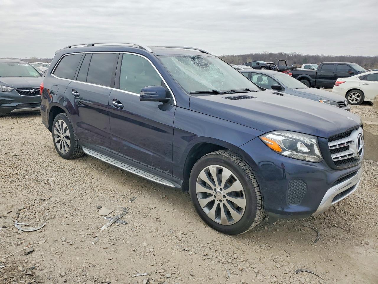 2017 Mercedes-benz Gls 450 4matic Blue vin: 4JGDF6EE4HA862582