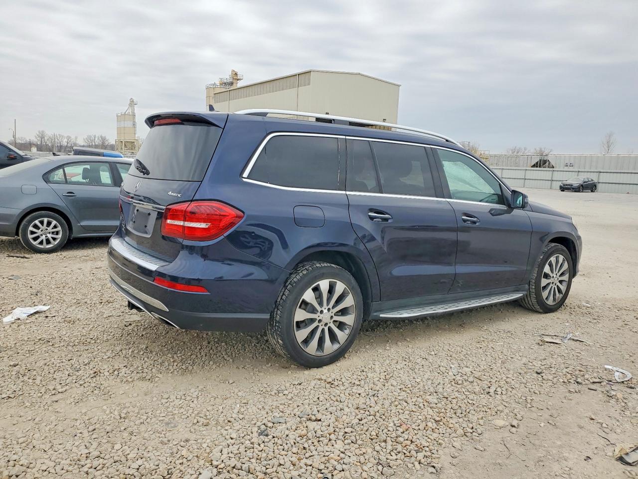 2017 Mercedes-benz Gls 450 4matic Blue vin: 4JGDF6EE4HA862582