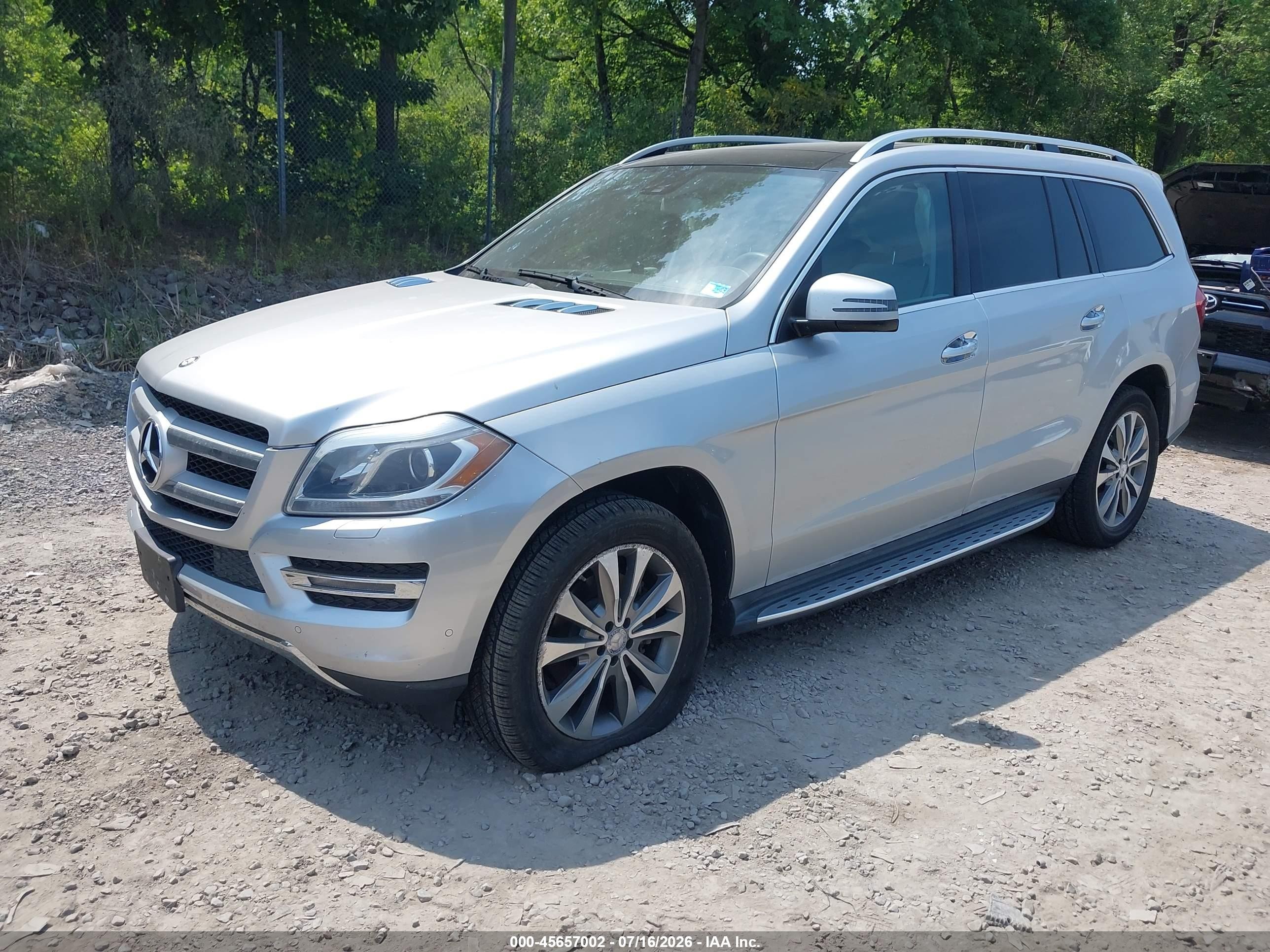 2015 Mercedes-benz Gl 450 4matic Silver vin: 4JGDF6EE5FA460809