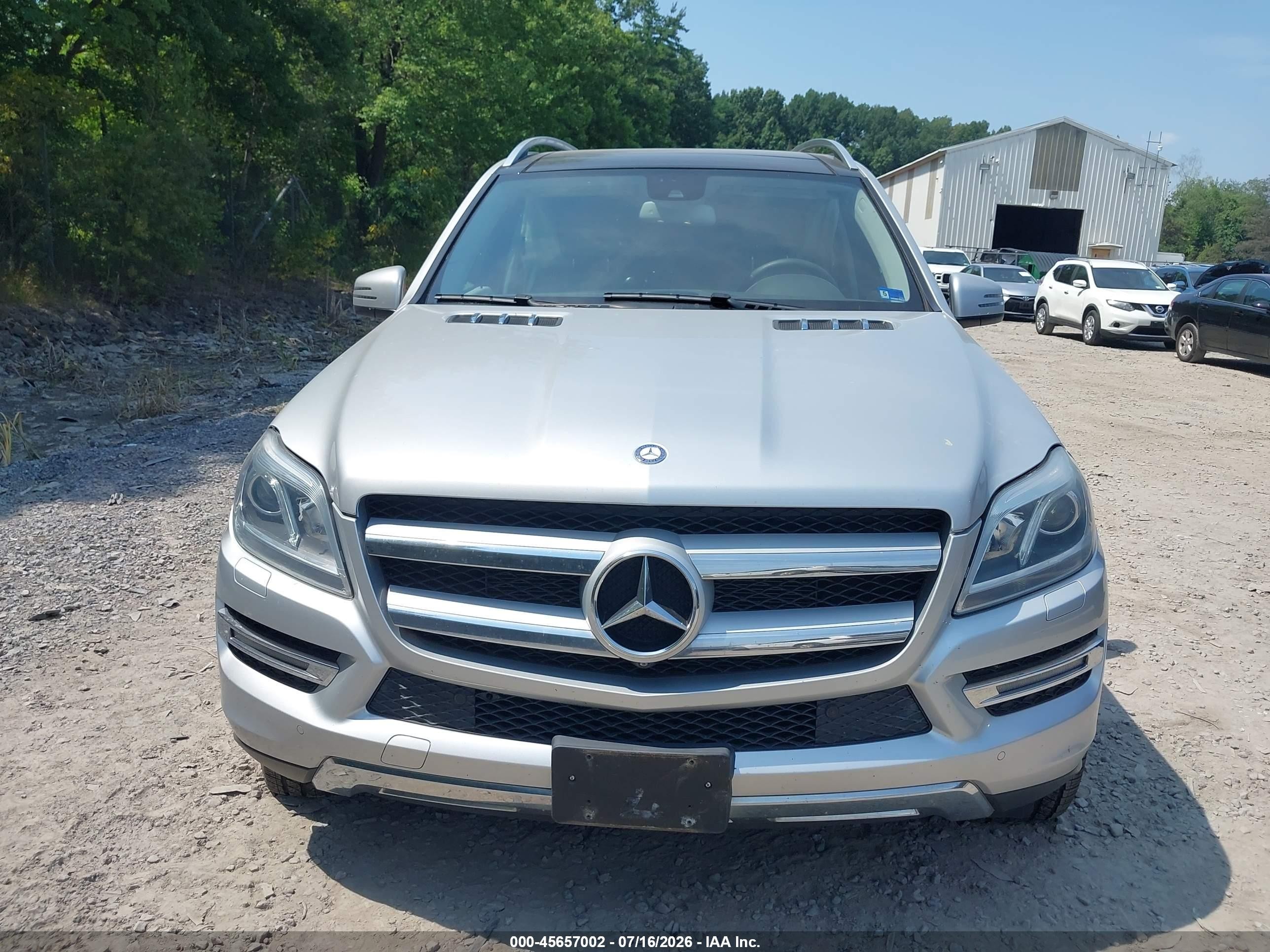 2015 Mercedes-benz Gl 450 4matic Silver vin: 4JGDF6EE5FA460809