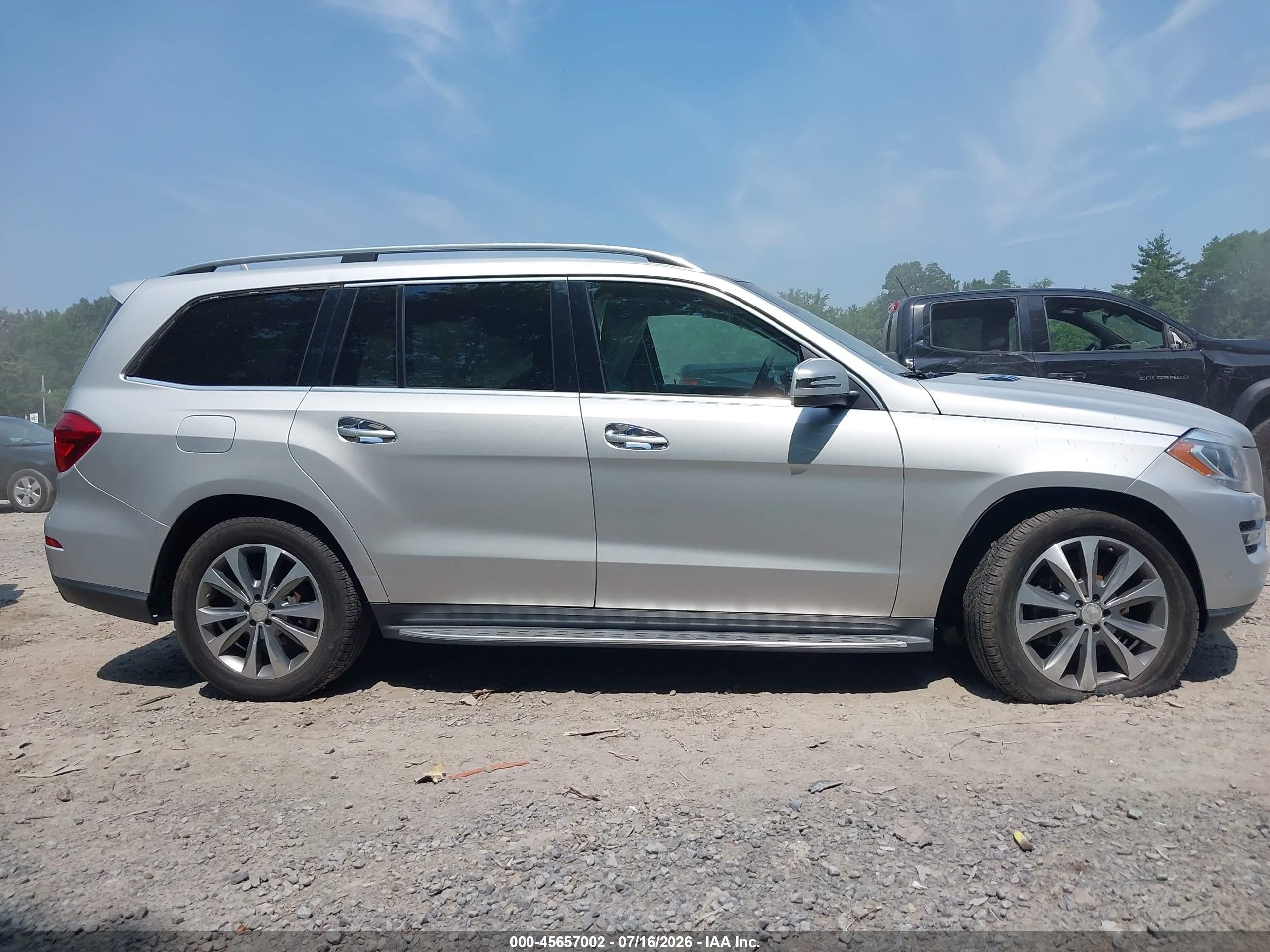 2015 Mercedes-benz Gl 450 4matic Silver vin: 4JGDF6EE5FA460809