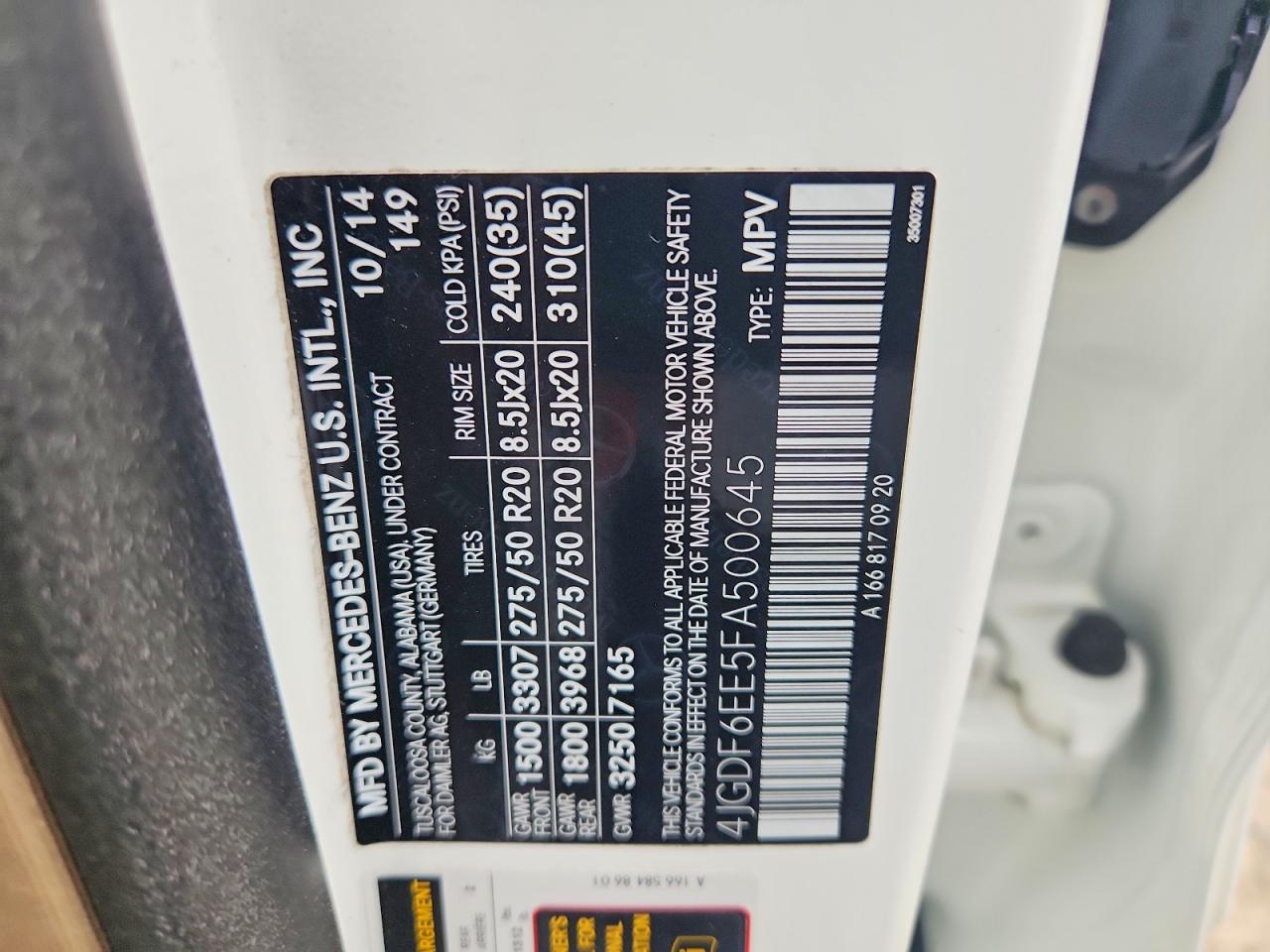 2015 Mercedes-benz Gl 450 4matic White vin: 4JGDF6EE5FA500645