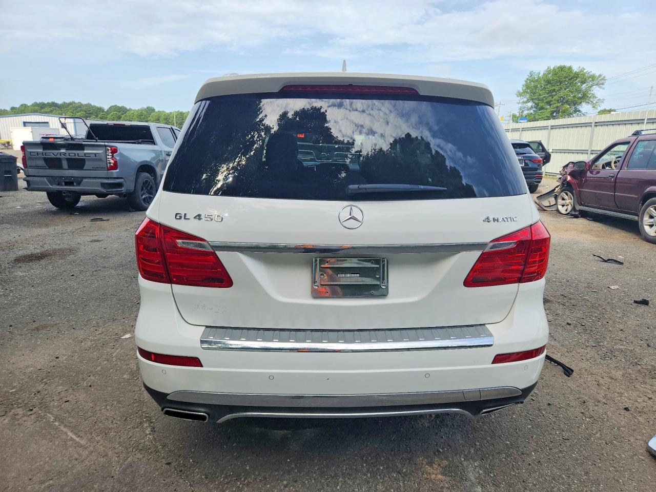 2015 Mercedes-benz Gl 450 4matic White vin: 4JGDF6EE5FA500645