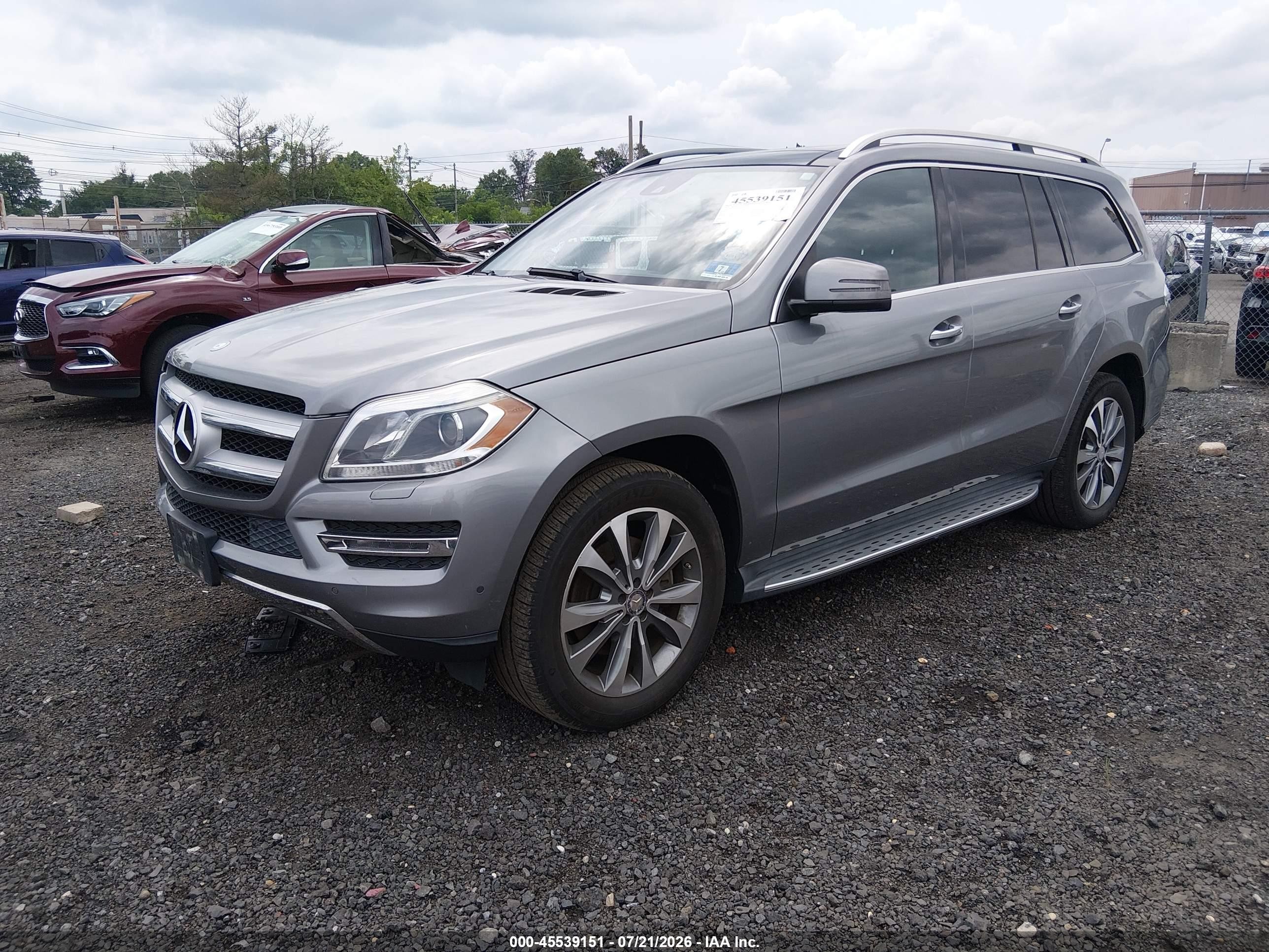2015 Mercedes-benz Gl 450 4matic Gray vin: 4JGDF6EE5FA618419