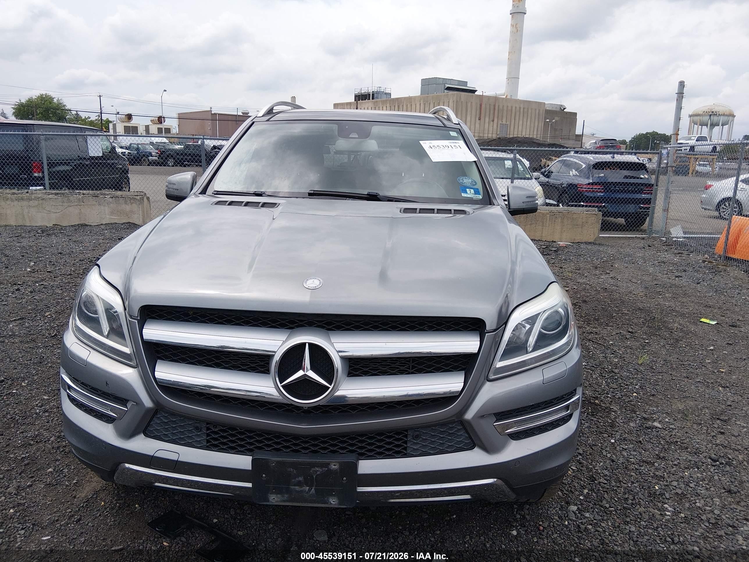 2015 Mercedes-benz Gl 450 4matic Gray vin: 4JGDF6EE5FA618419