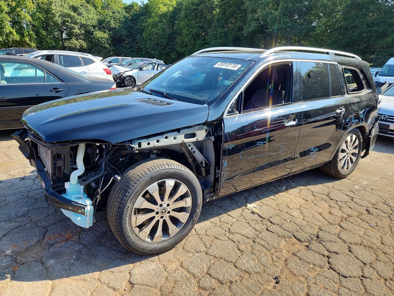 2019 Mercedes-benz Gls 450 4matic Черный vin: 4JGDF6EE5KB237352