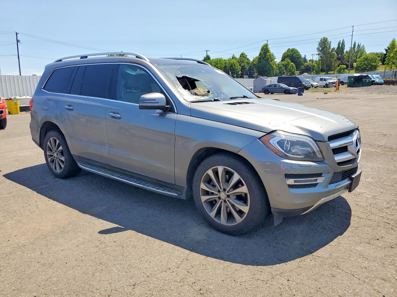 2015 Mercedes-benz Gl 450 4matic Silver vin: 4JGDF6EE6FA468529