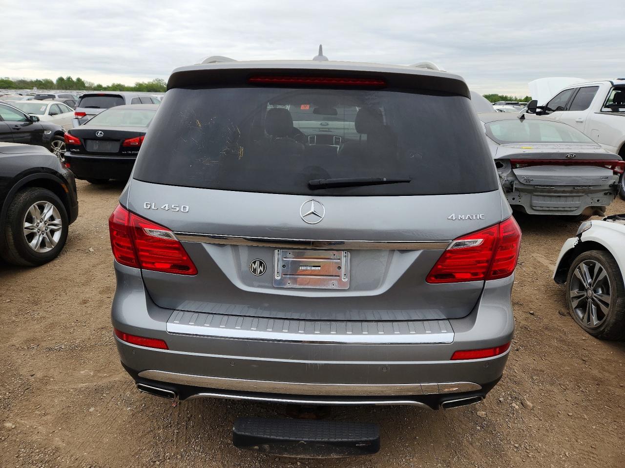 2015 Mercedes-benz Gl 450 4matic Серебряный vin: 4JGDF6EE6FA486030