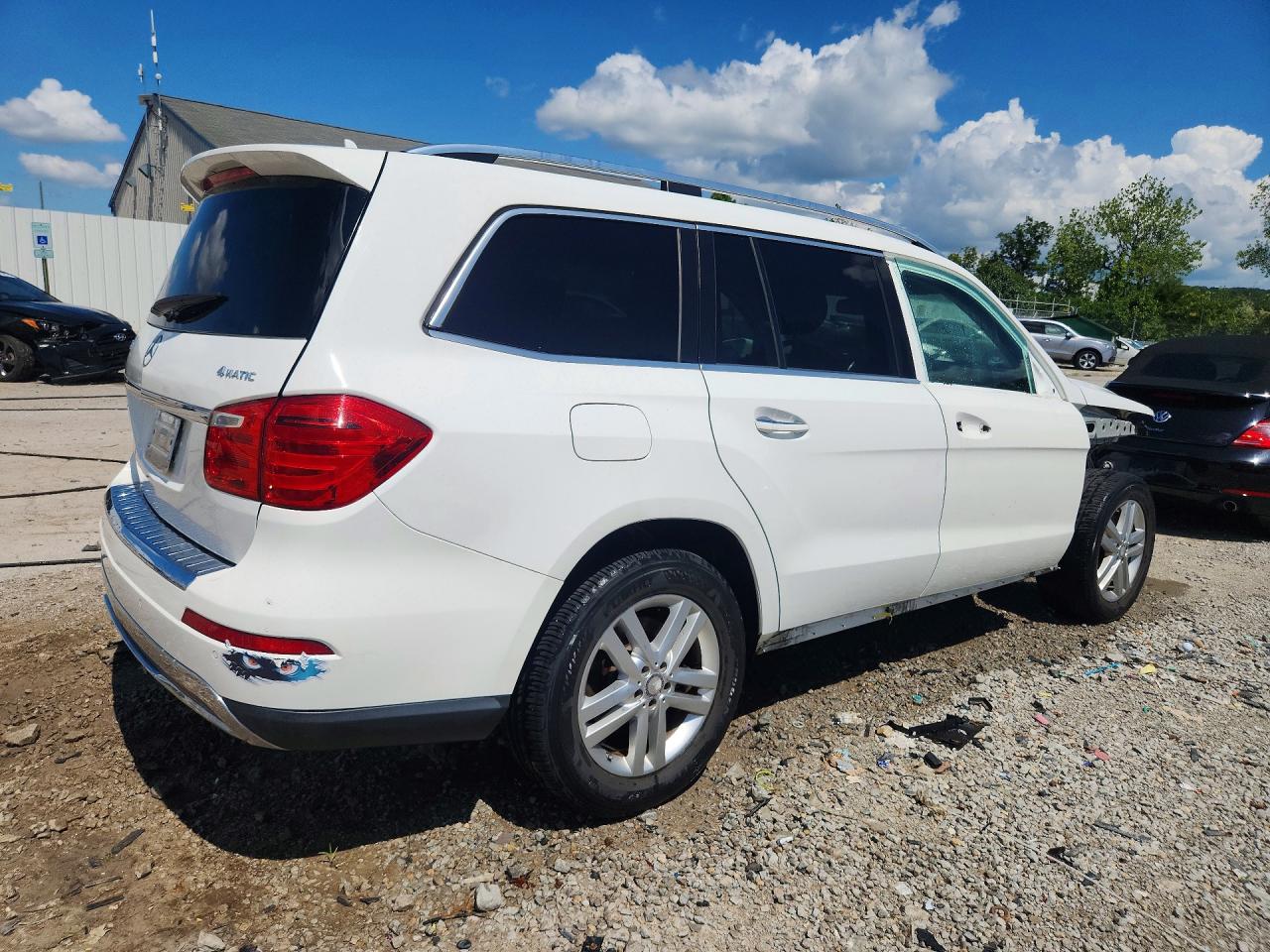 2015 Mercedes-benz Gl 450 4matic White vin: 4JGDF6EE6FA521424
