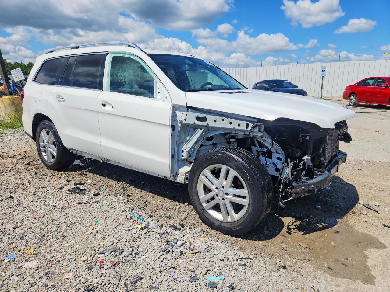 2015 Mercedes-benz Gl 450 4matic White vin: 4JGDF6EE6FA521424