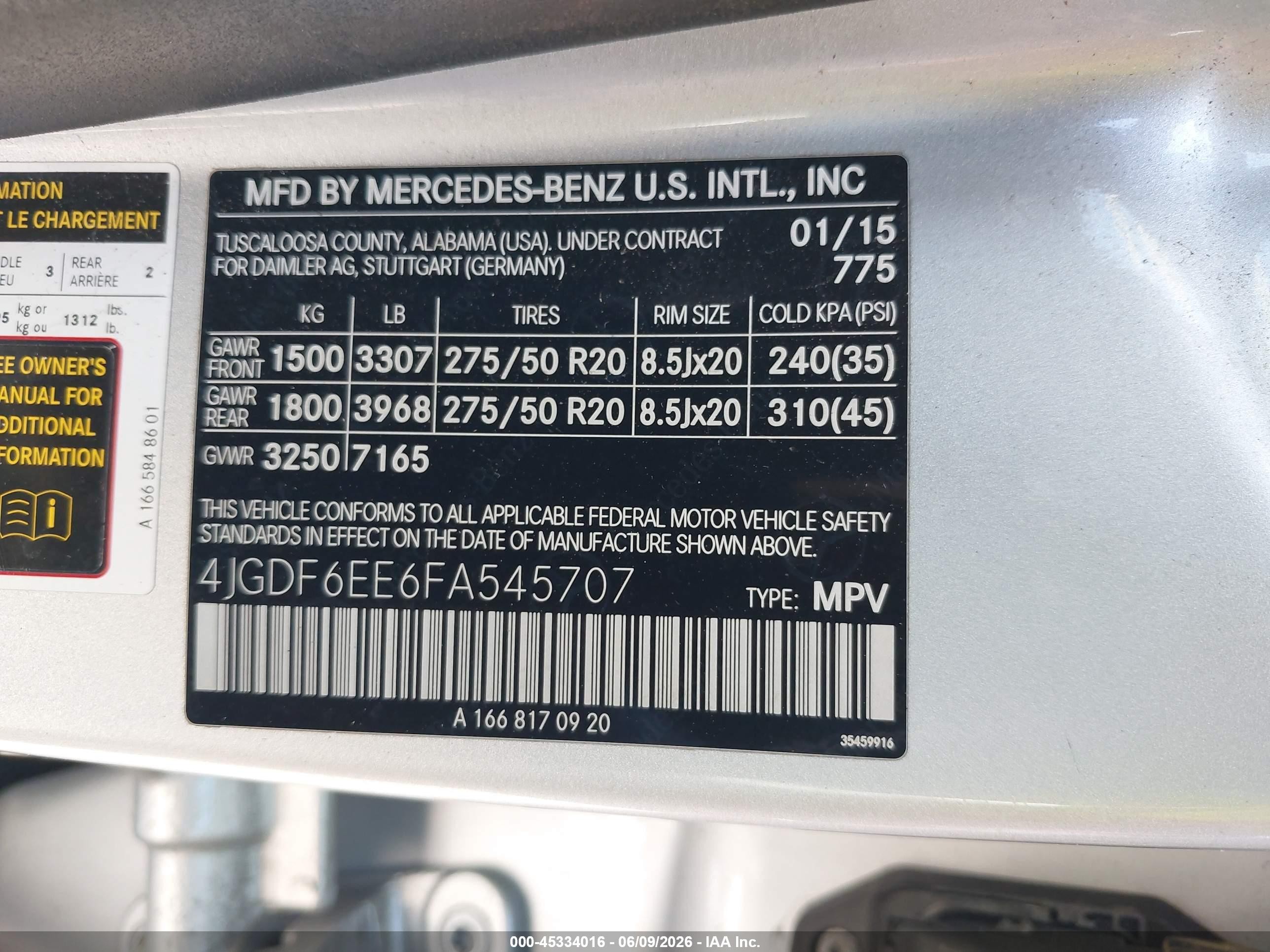 2015 Mercedes-benz Gl 450 4matic Серебряный vin: 4JGDF6EE6FA545707