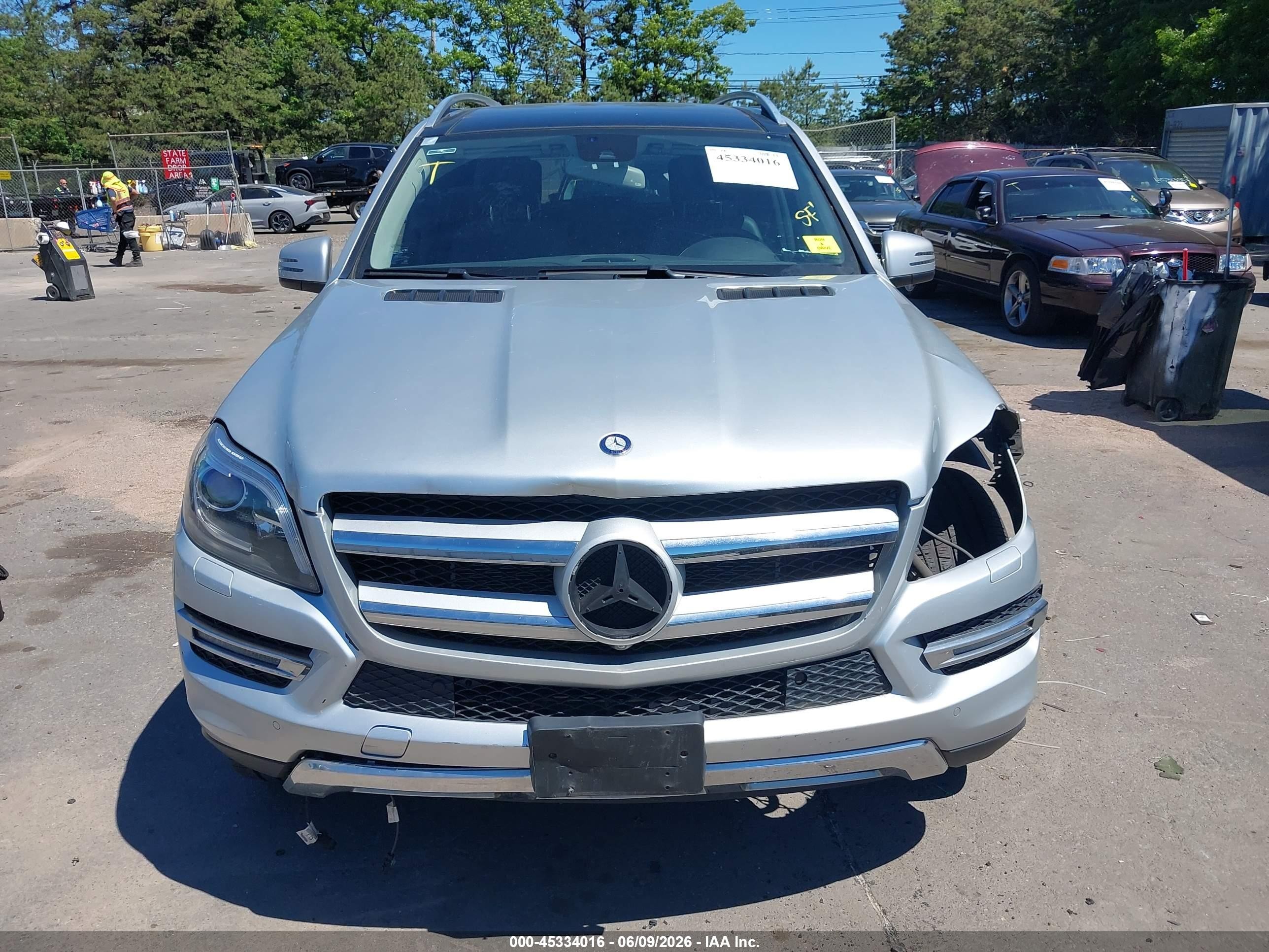 2015 Mercedes-benz Gl 450 4matic Серебряный vin: 4JGDF6EE6FA545707