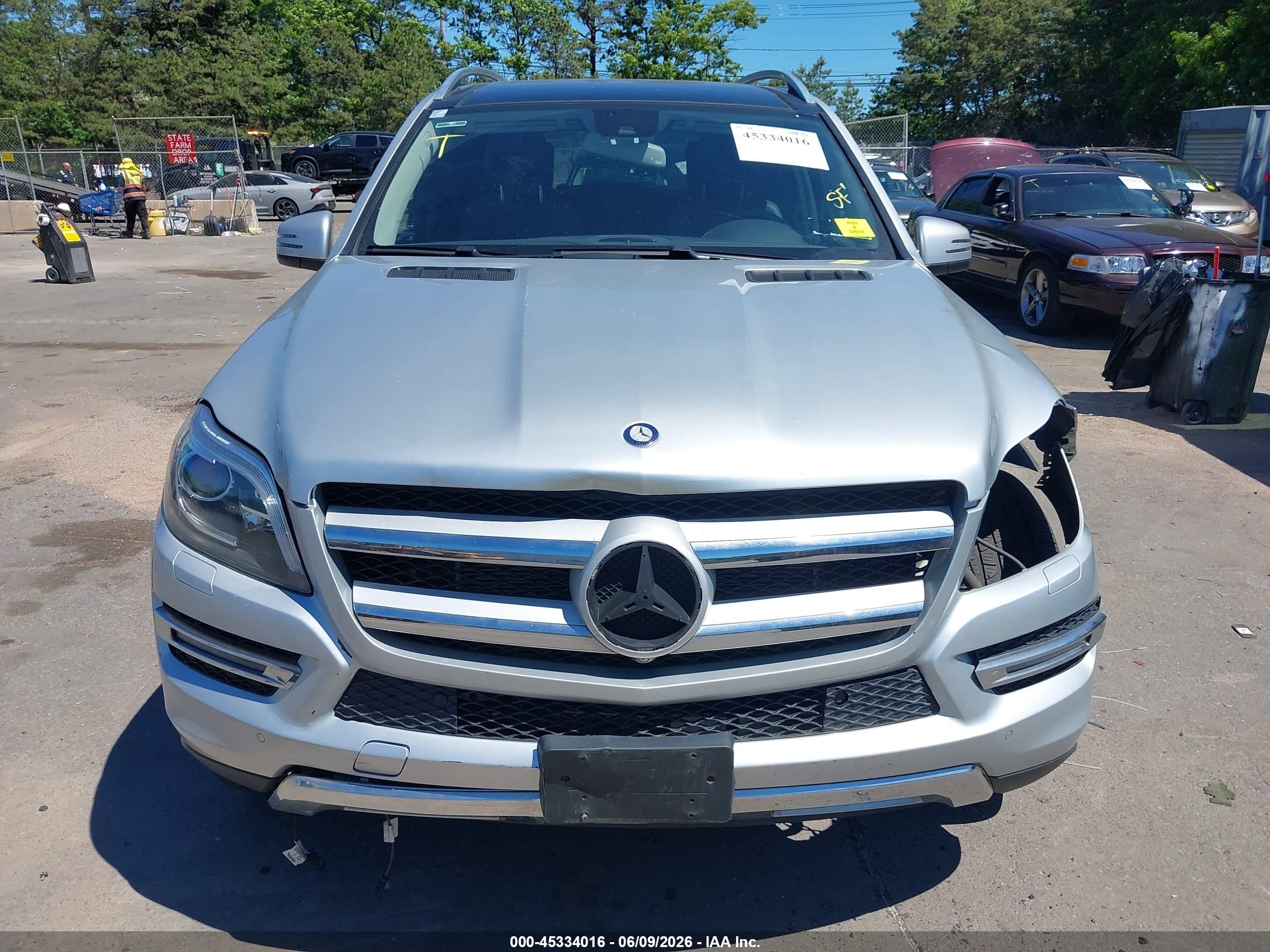 2015 Mercedes-benz Gl 450 4matic Серебряный vin: 4JGDF6EE6FA545707