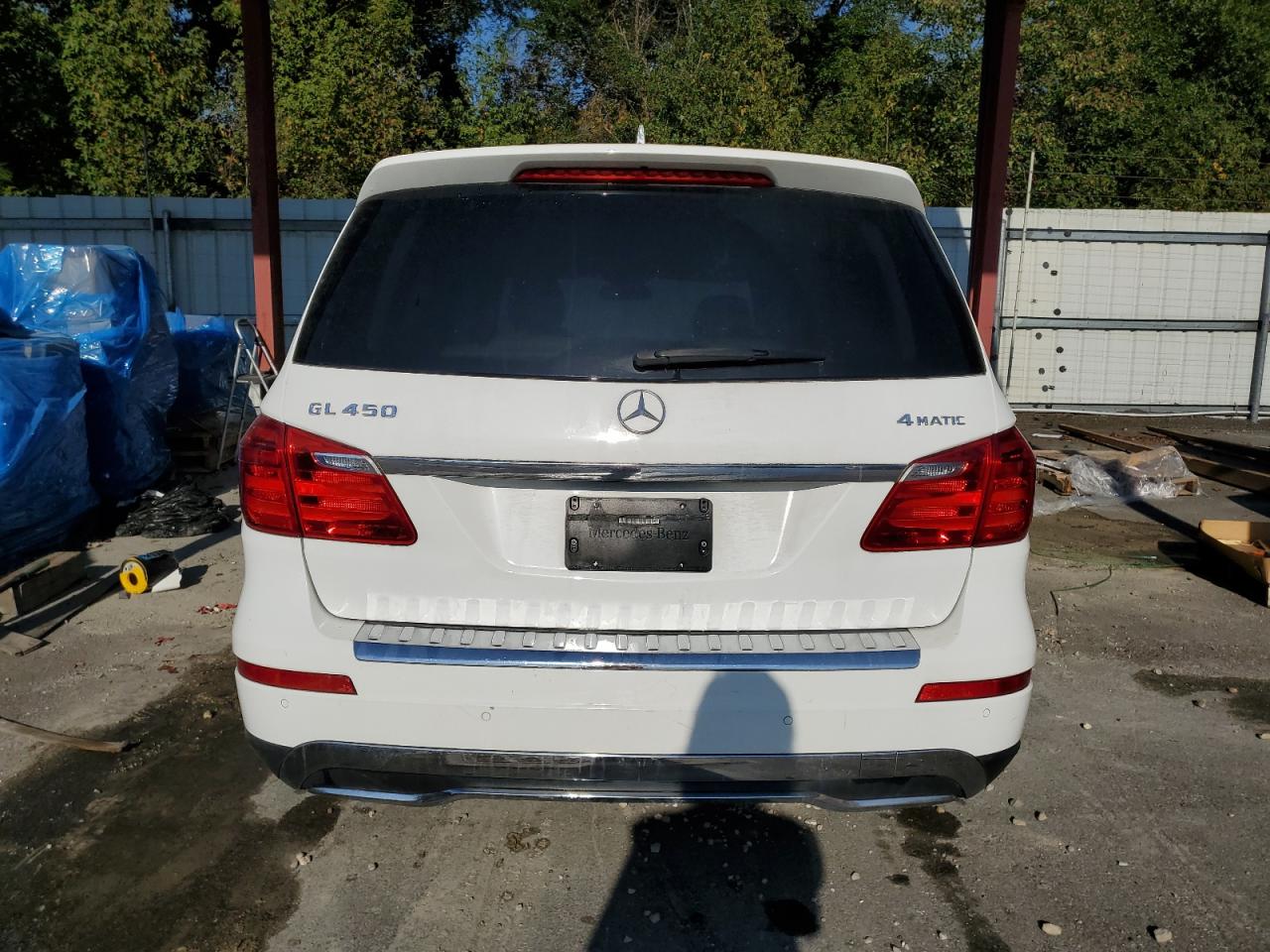 2015 Mb Gl-450 4 Matic- R&d- Cln Title- Pri Fleet White vin: 4JGDF6EE6FA597838