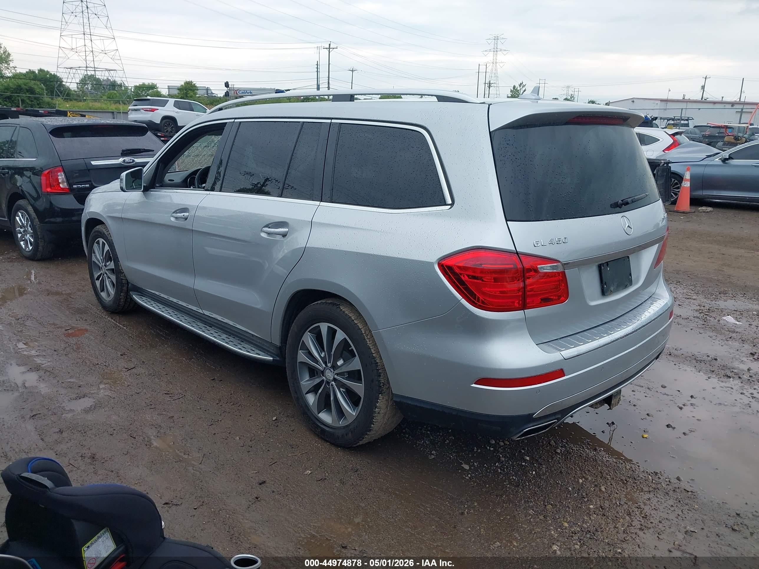2015 Mercedes-benz Gl 450 4matic Silver vin: 4JGDF6EE6FA613505