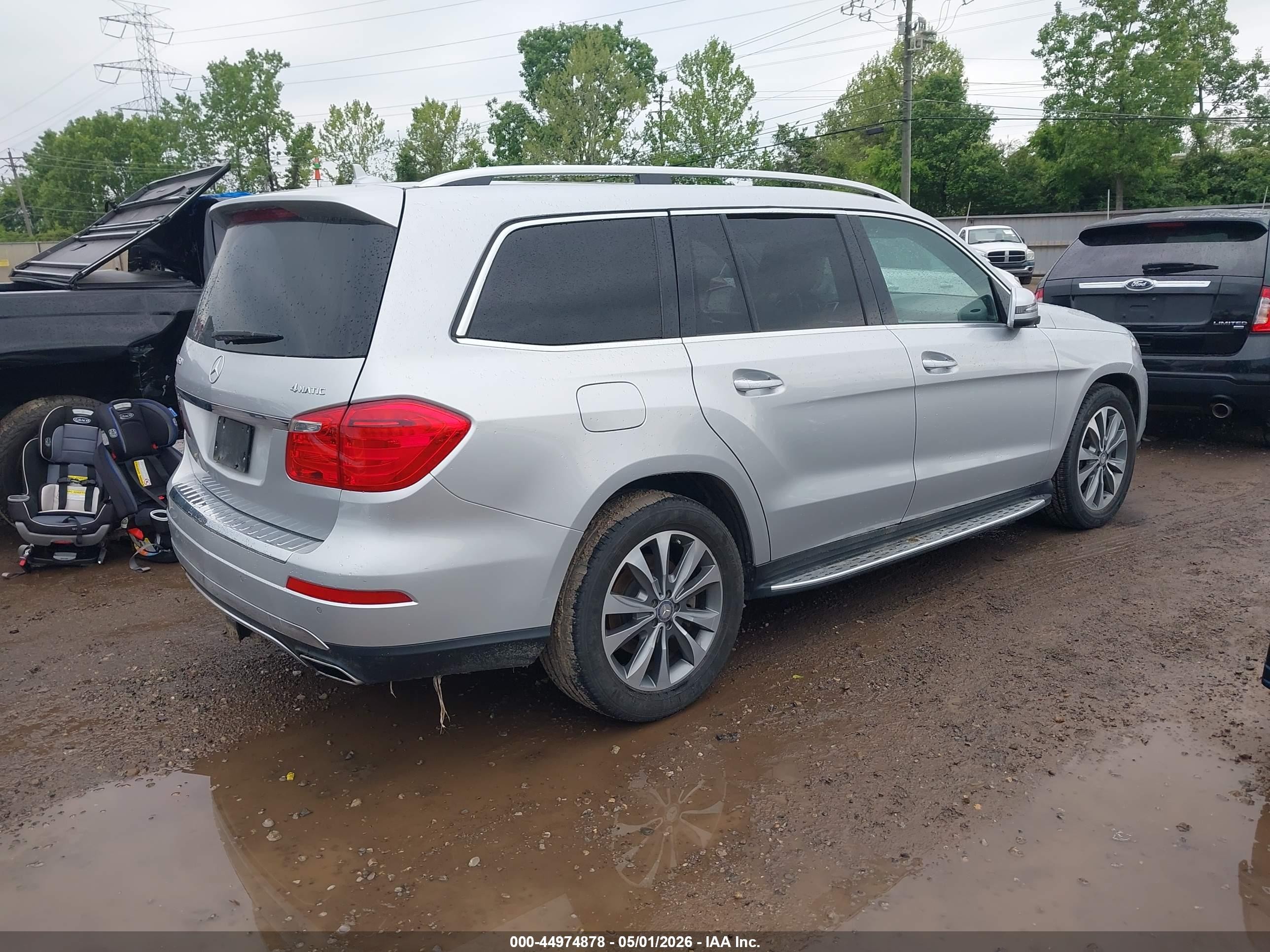 2015 Mercedes-benz Gl 450 4matic Silver vin: 4JGDF6EE6FA613505