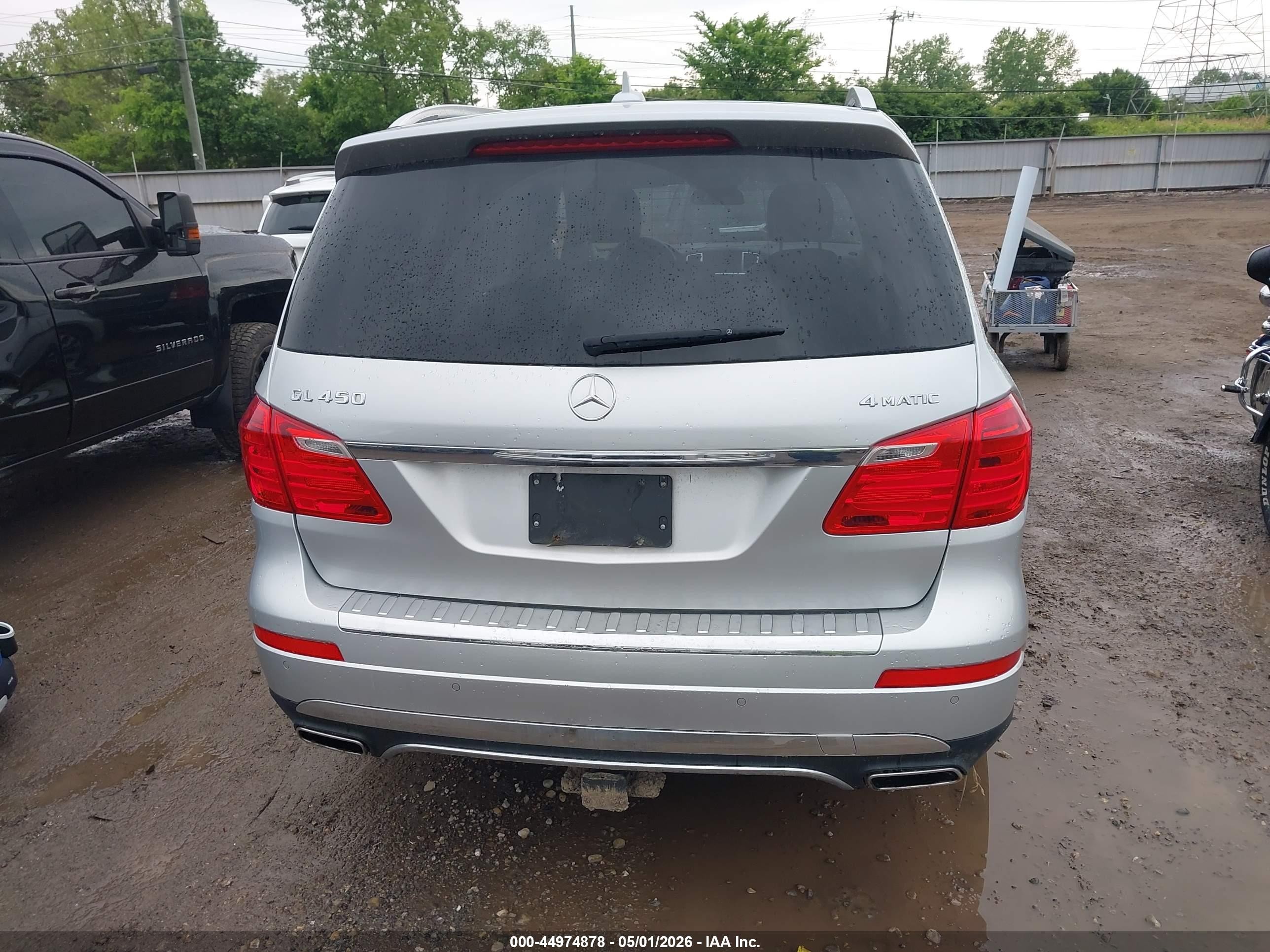2015 Mercedes-benz Gl 450 4matic Silver vin: 4JGDF6EE6FA613505